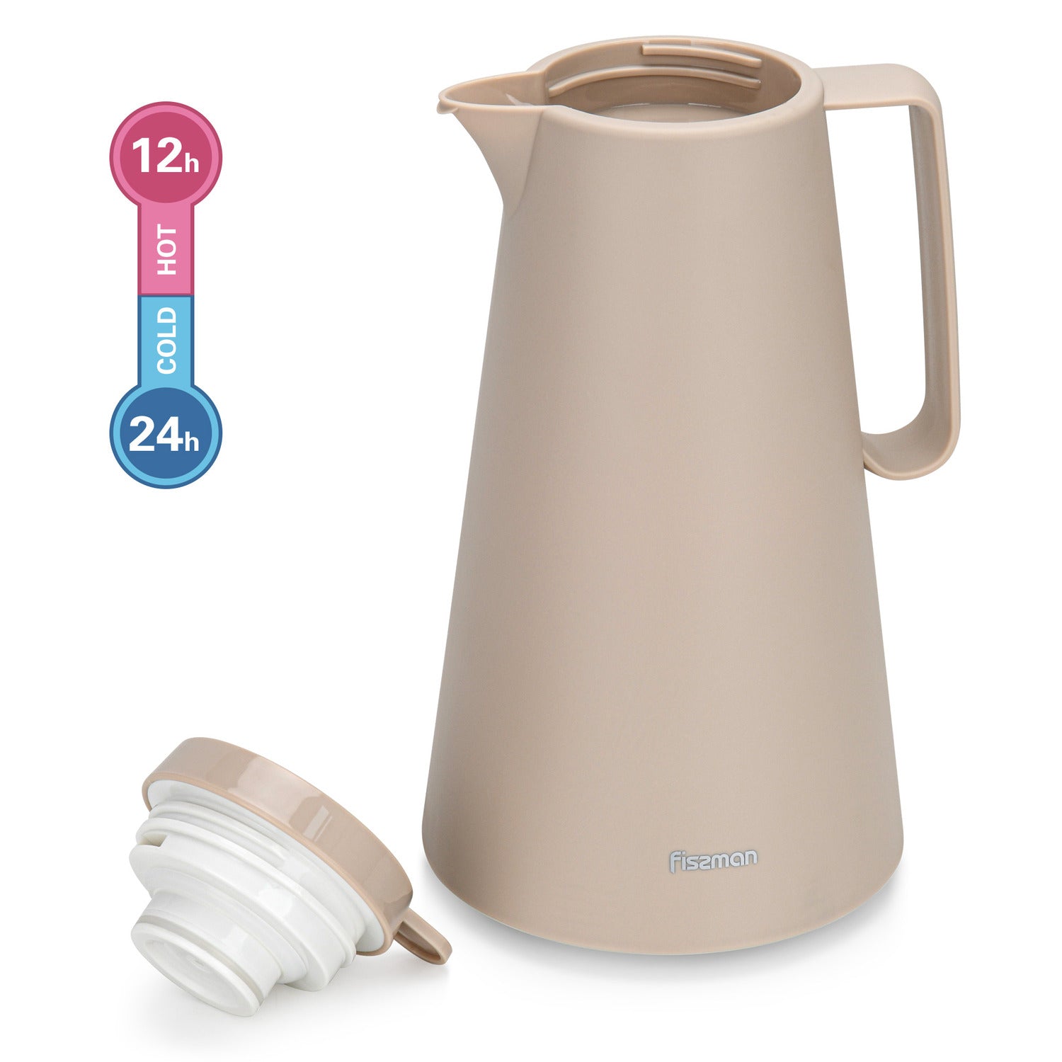 Fissman Vacuum Flask Mocha Cream Pink