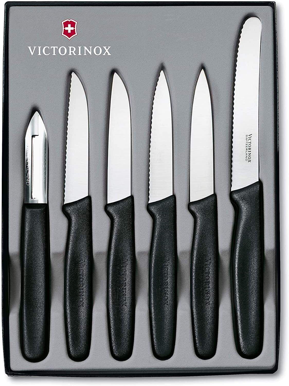 فيكتورينوكس – طقم سكين بارينج 6 قطع – أسود - 5.1113.6