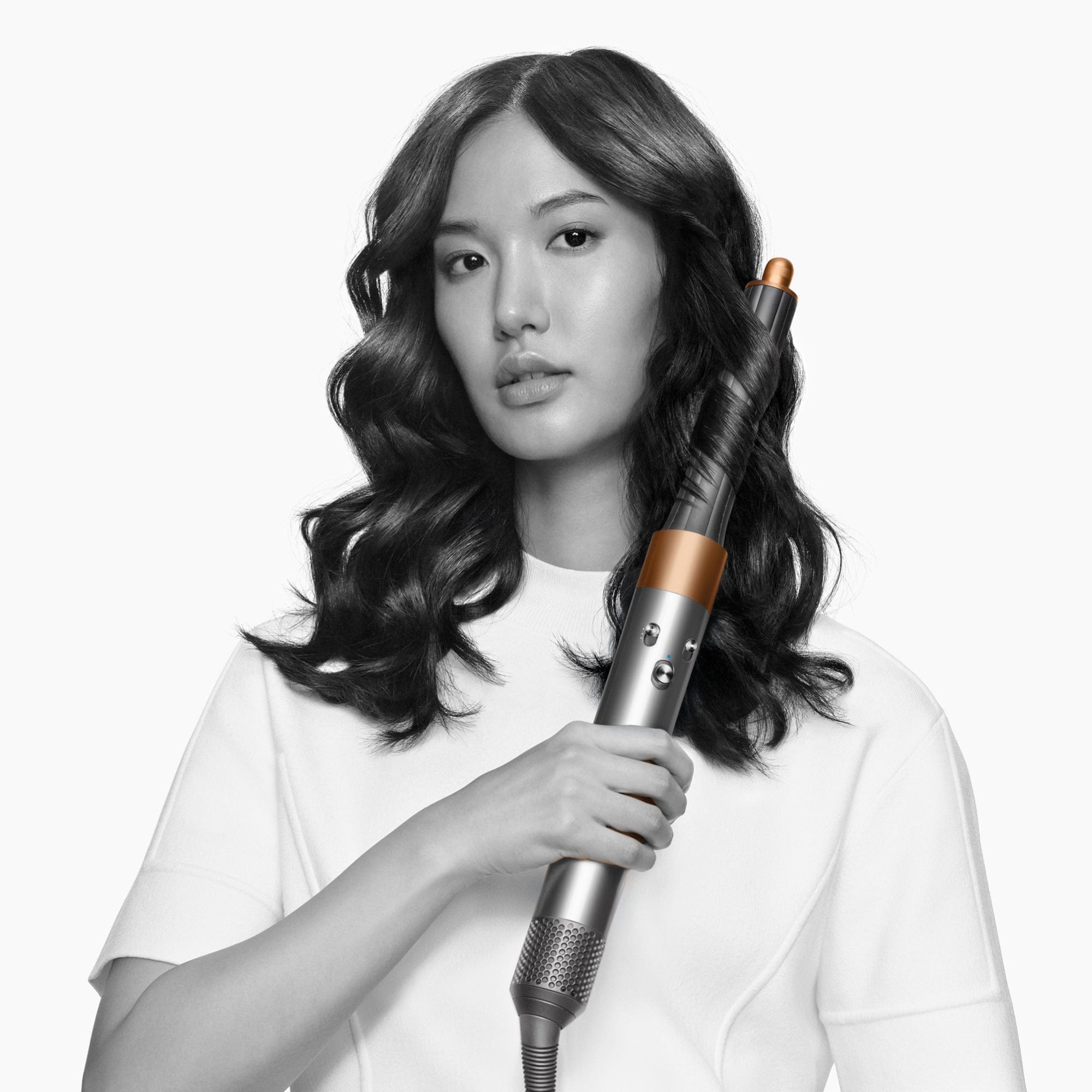 Dyson Airwrap Bright Nickel and Rich Copper Multi-Styler Complete Long
