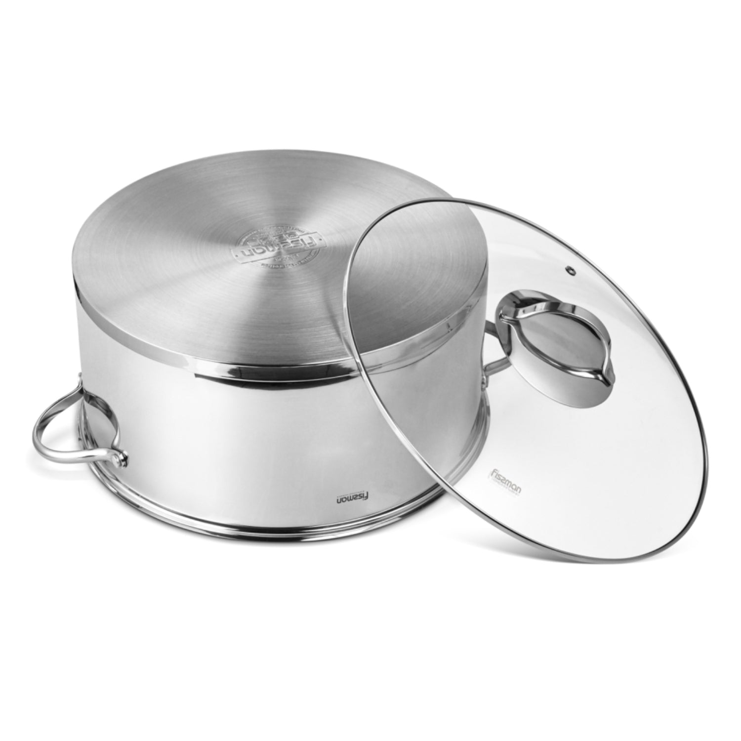 Fissman Stainless Steamer Stock Pot with 3 Steamer Insert 32x15cm/12LTR – BARAKAT Multicooker, Great Accessory for Steaming Vegetables Fruits Eggs