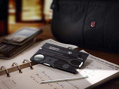 Victorinox Swiss Army Knife Swisscard Lite Black Translucent With 9 Functions - 0.7333.T3