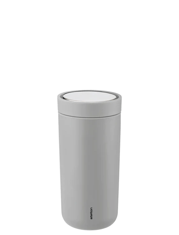 Stelton To-Go Click vacuum insulated cup 0.4 L soft light grey 685-13