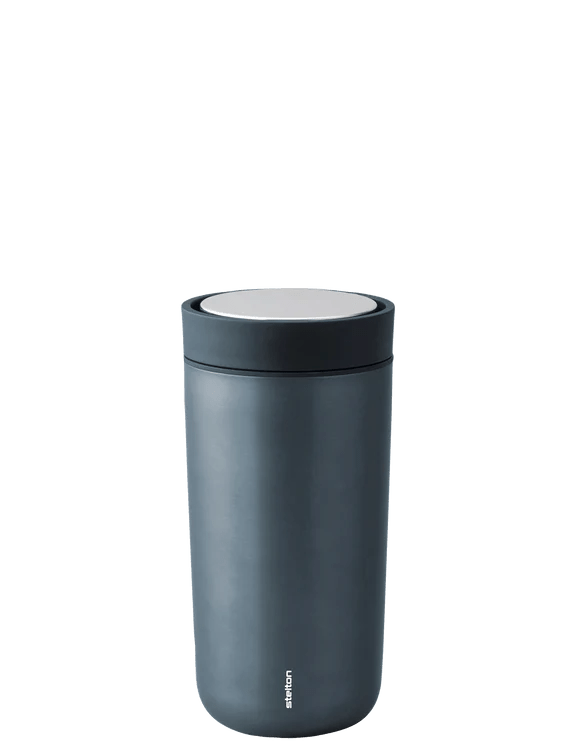 Stelton To-Go Click vacuum insulated cup 0.4 L dark blue/metallic 685-18