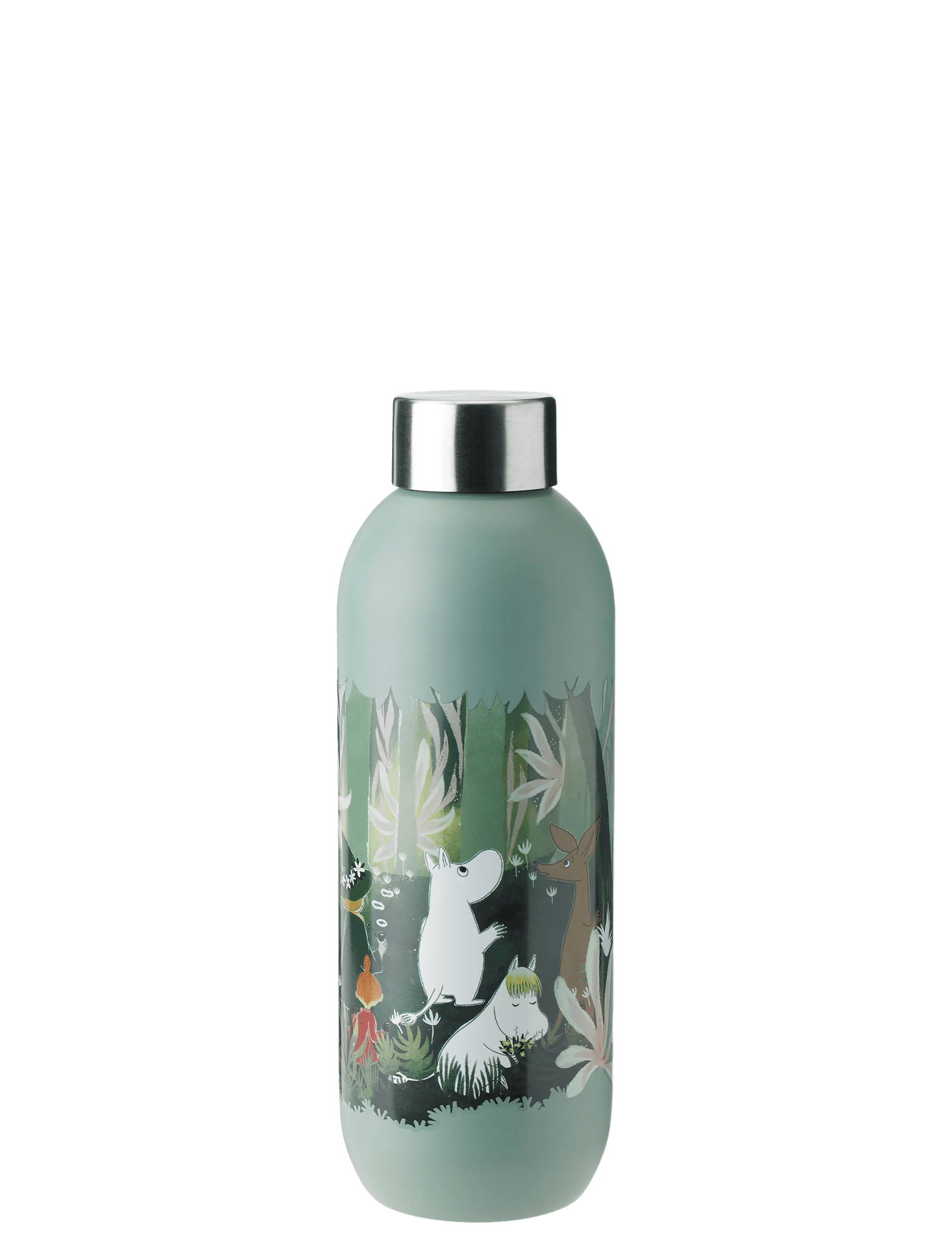 Stelton Keep Cool drinking bottle 0.75 L dusty green Moomin 1372-3