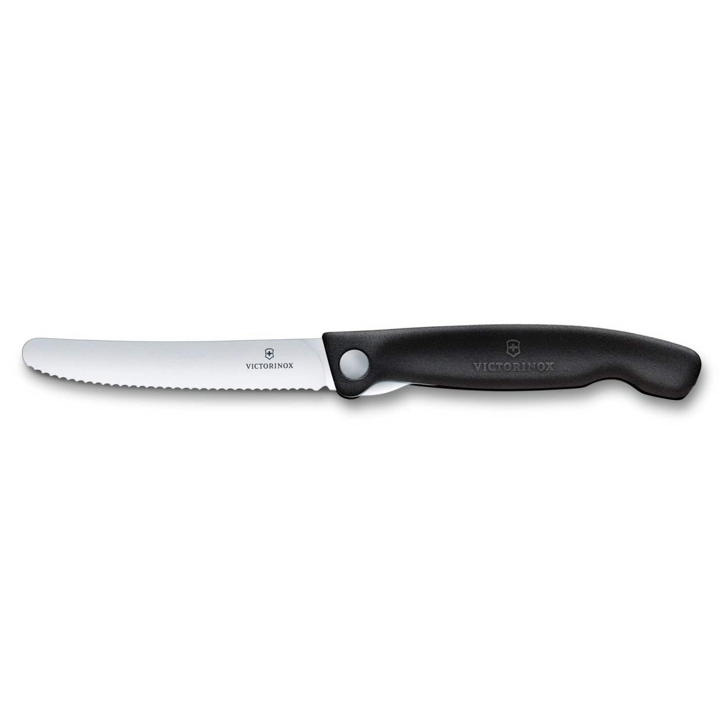 Victorinox Swiss Classic Foldable Paring Knife Wavy Edge 11 Cm Black Blister - 6.7833.FB