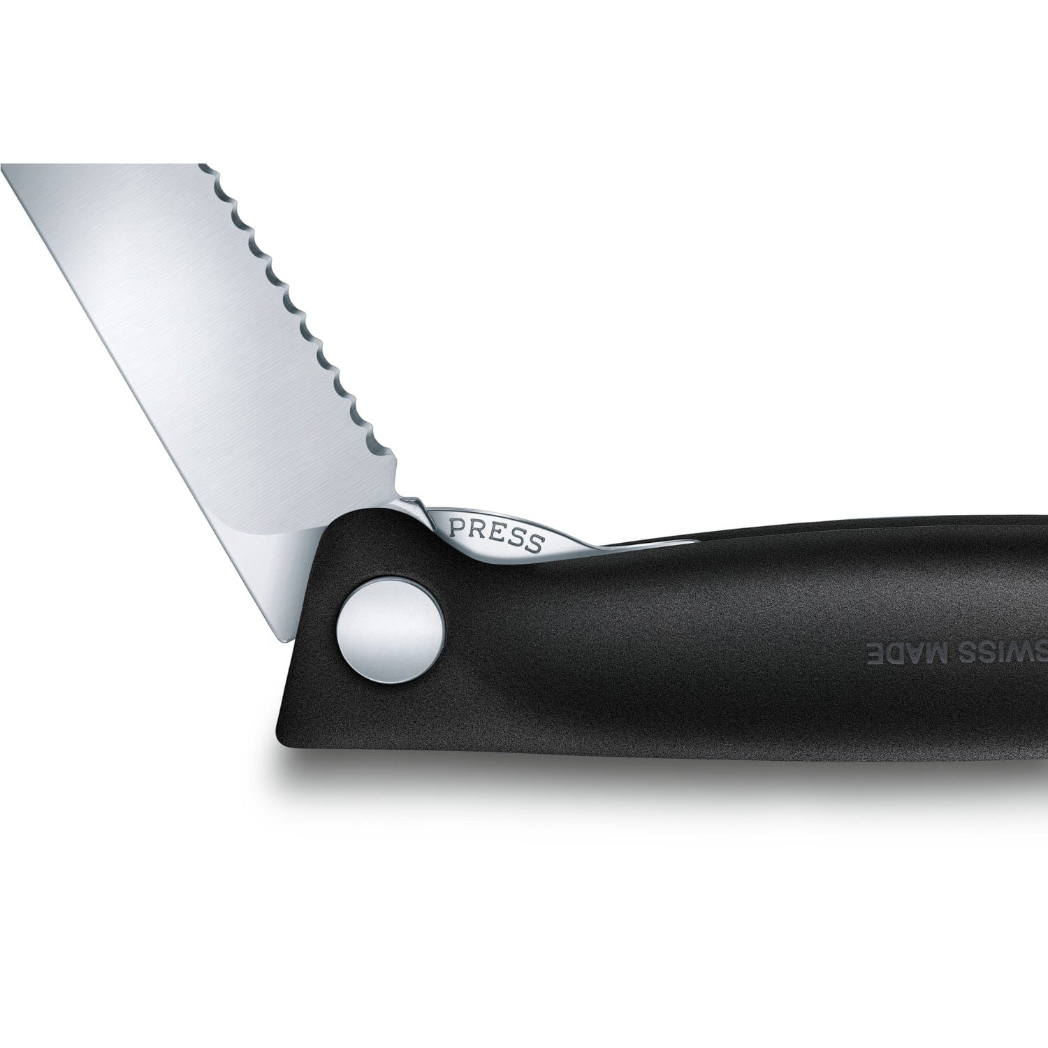 Victorinox Swiss Classic Foldable Paring Knife Wavy Edge 11 Cm Black Blister - 6.7833.FB