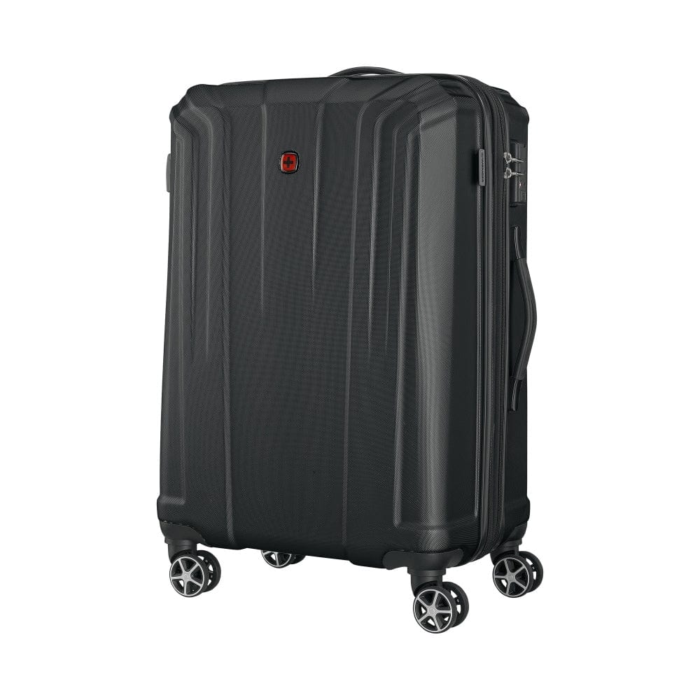 Wenger Destination 2 Piece 67+77cm Hardside Expandable Check-In Luggage Trolley Set Black - 612343-2