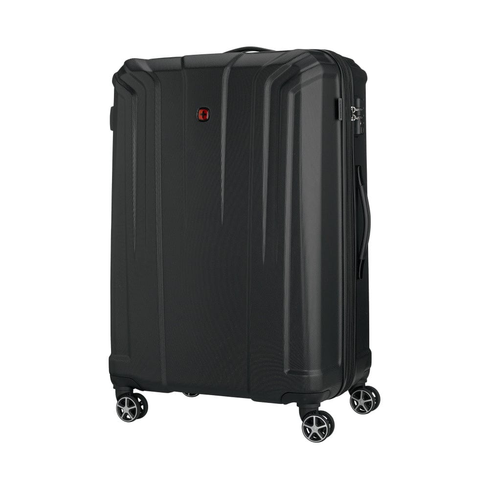 Wenger Destination 2 Piece 67+77cm Hardside Expandable Check-In Luggage Trolley Set Black - 612343-2