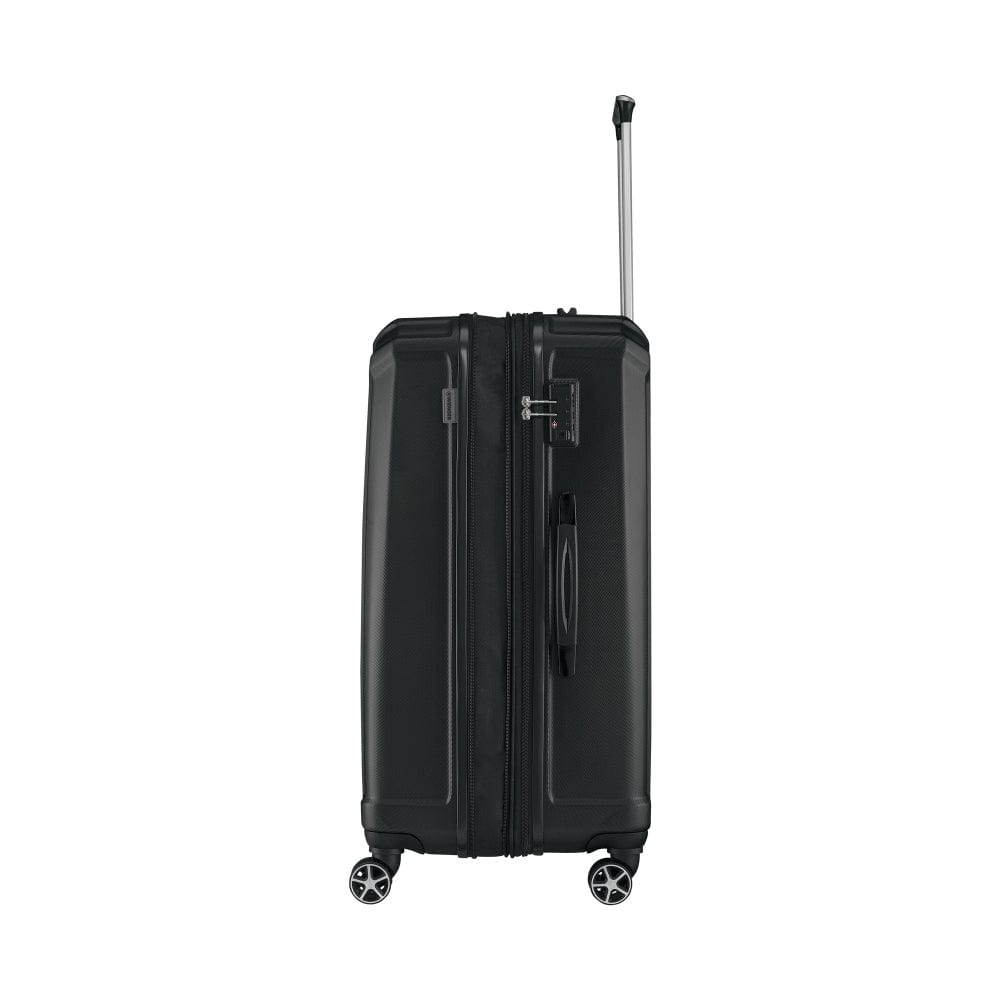 Wenger Destination 2 Piece 67+77cm Hardside Expandable Check-In Luggage Trolley Set Black - 612343-2