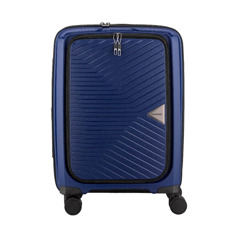 عربة حقائب اليد الصلبة من فينجر ألترا لايت القابلة للتوسيع بحجم 55 سم أزرق - 612370
