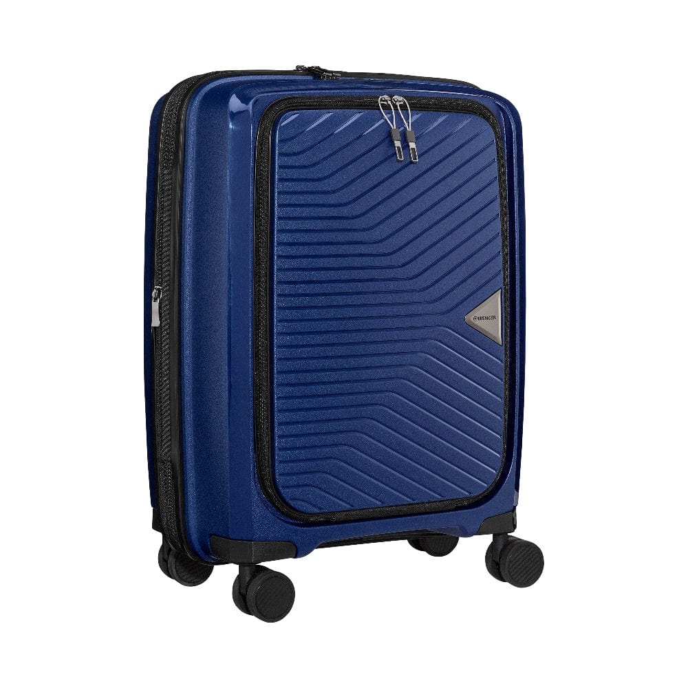 عربة حقائب اليد الصلبة من فينجر ألترا لايت القابلة للتوسيع بحجم 55 سم أزرق - 612370