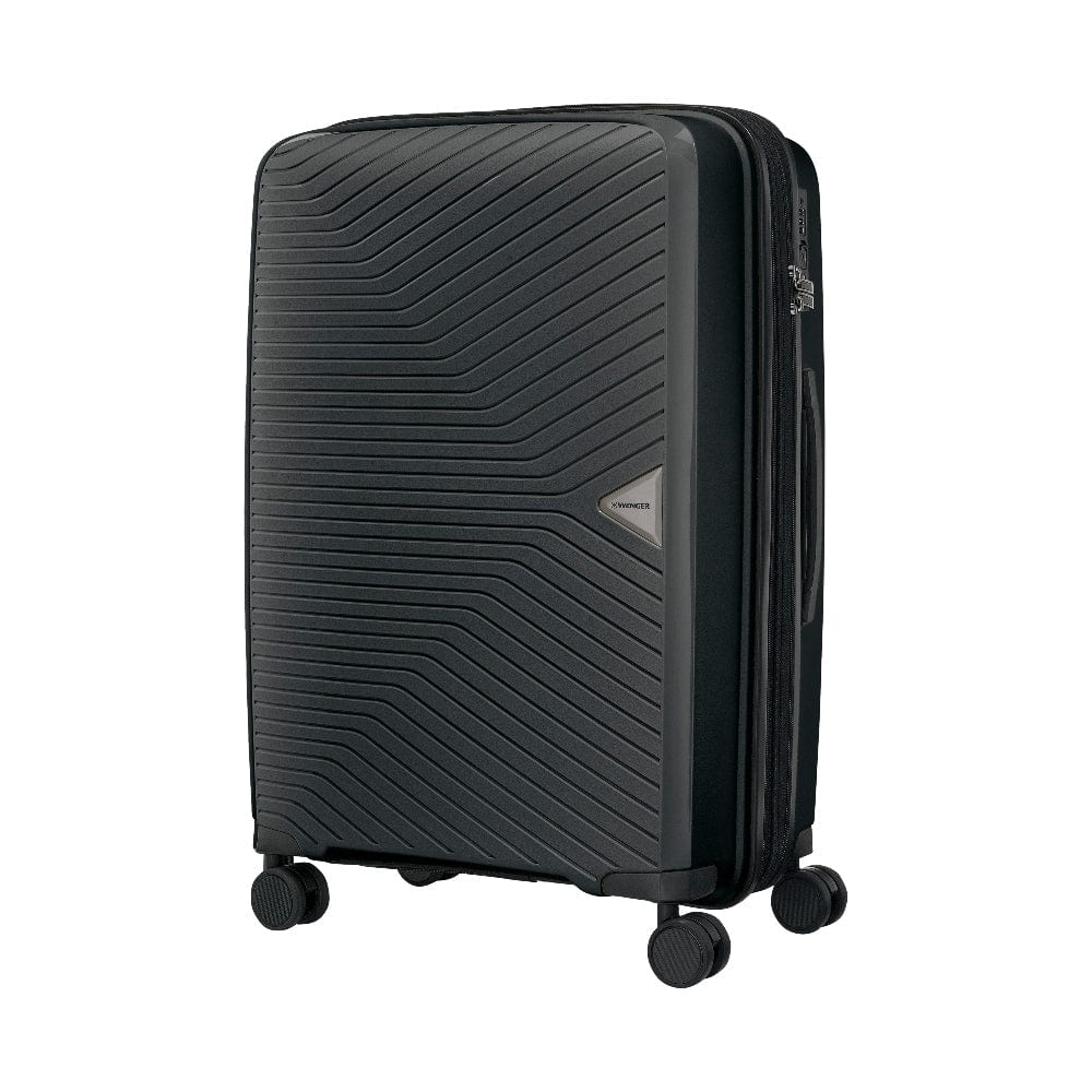 Wenger Ultra-Lite 3 Piece 55+67+76cm Hardside Expandable Check-In Luggage Trolley Set Black - 612369