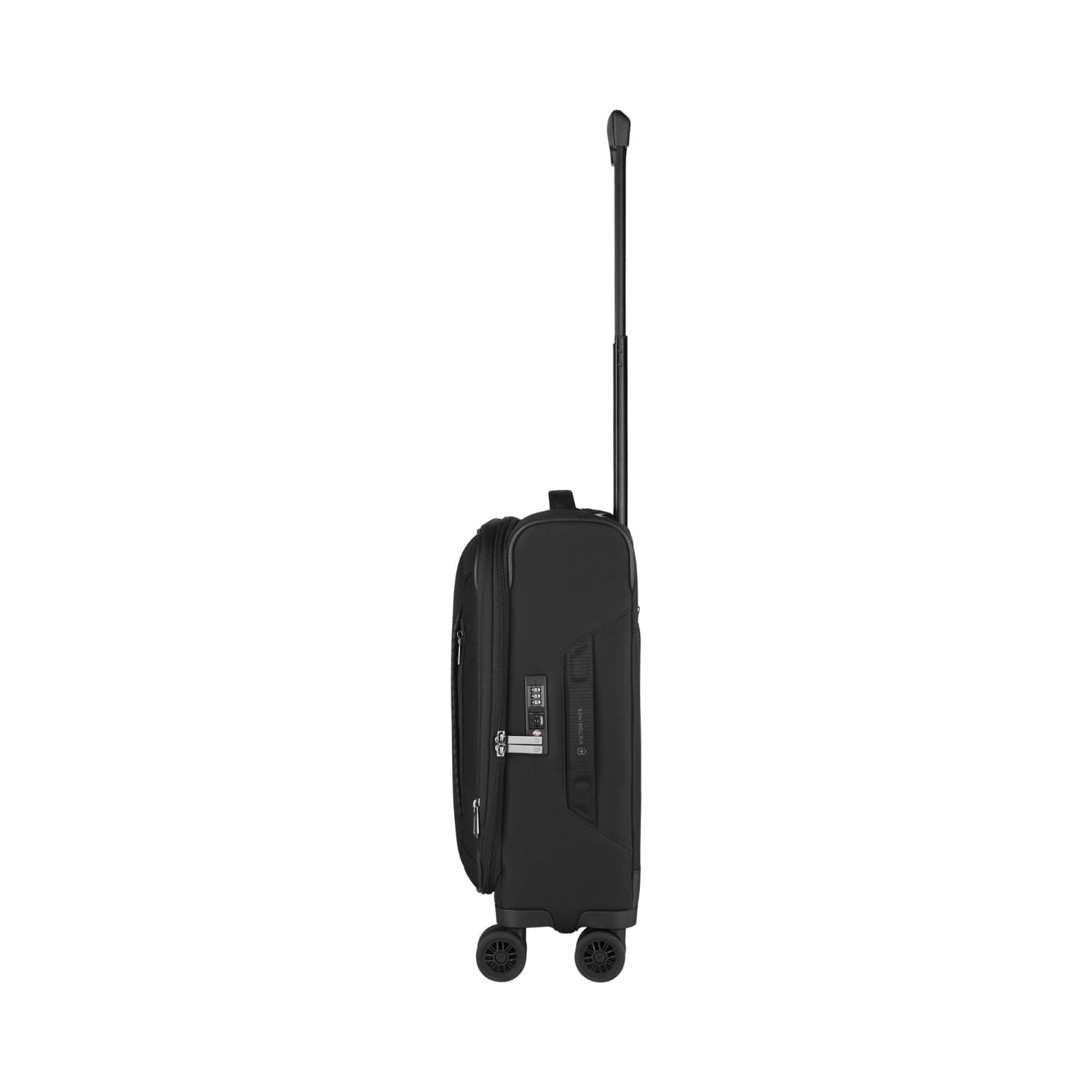 Victorinox Cross Light 55cm Softcase 4 Double Wheel Expandable Cabin Luggage Trolley Black - 612417