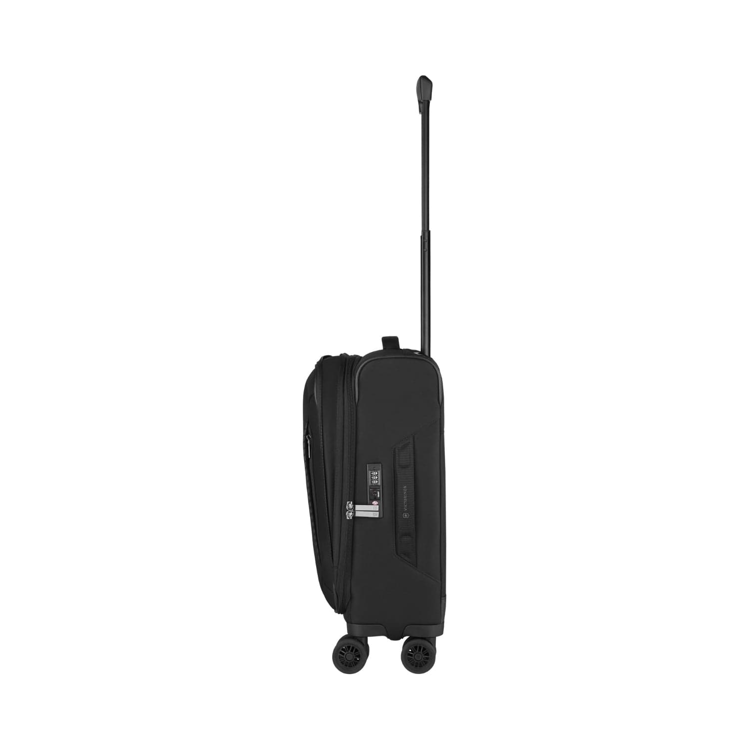 Victorinox Cross Light 55cm Softcase 4 Double Wheel Expandable Cabin Luggage Trolley Black - 612417