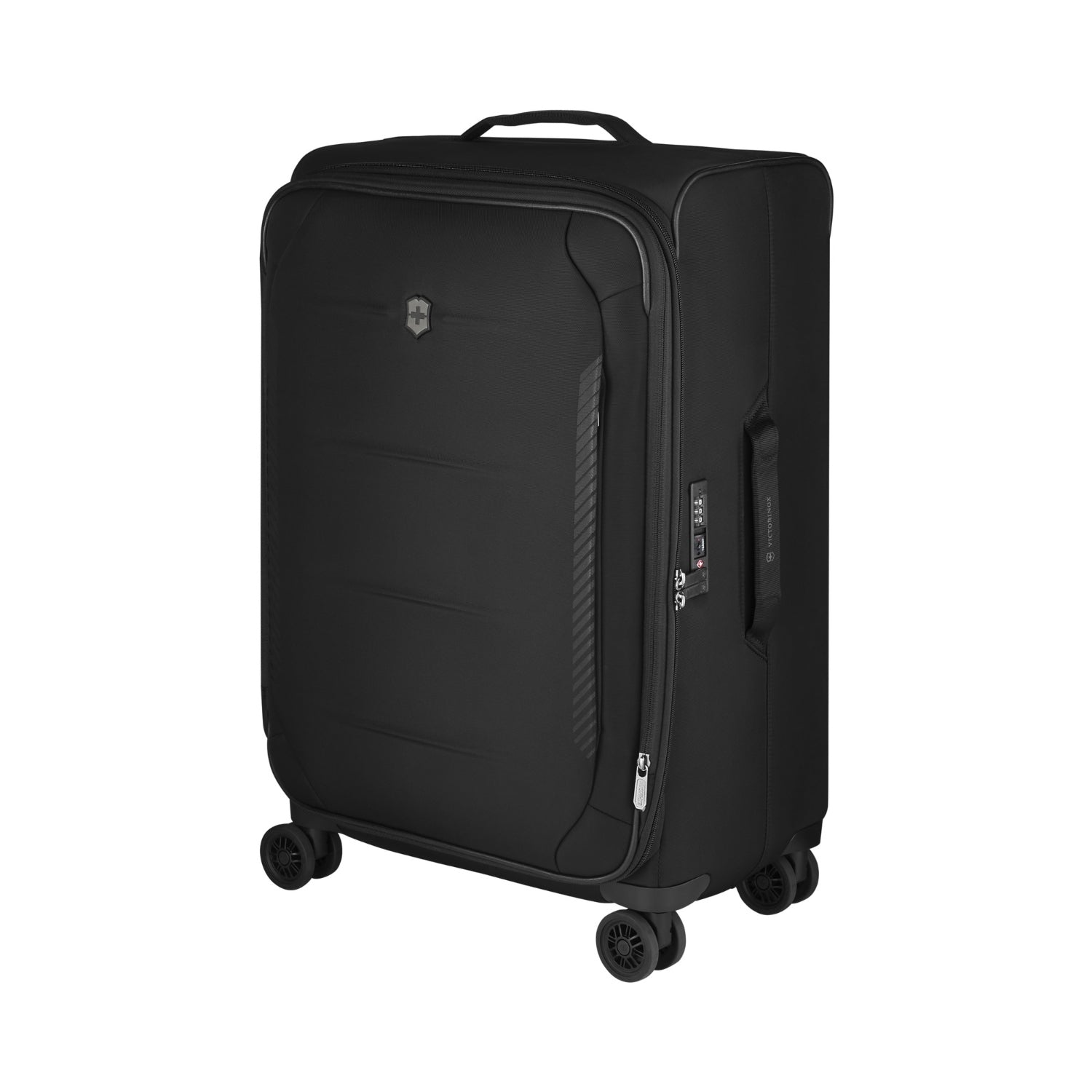 Victorinox Cross Light 68cm Softcase 4 Double Wheel Expandable Check-In Luggage Trolley Black - 612420