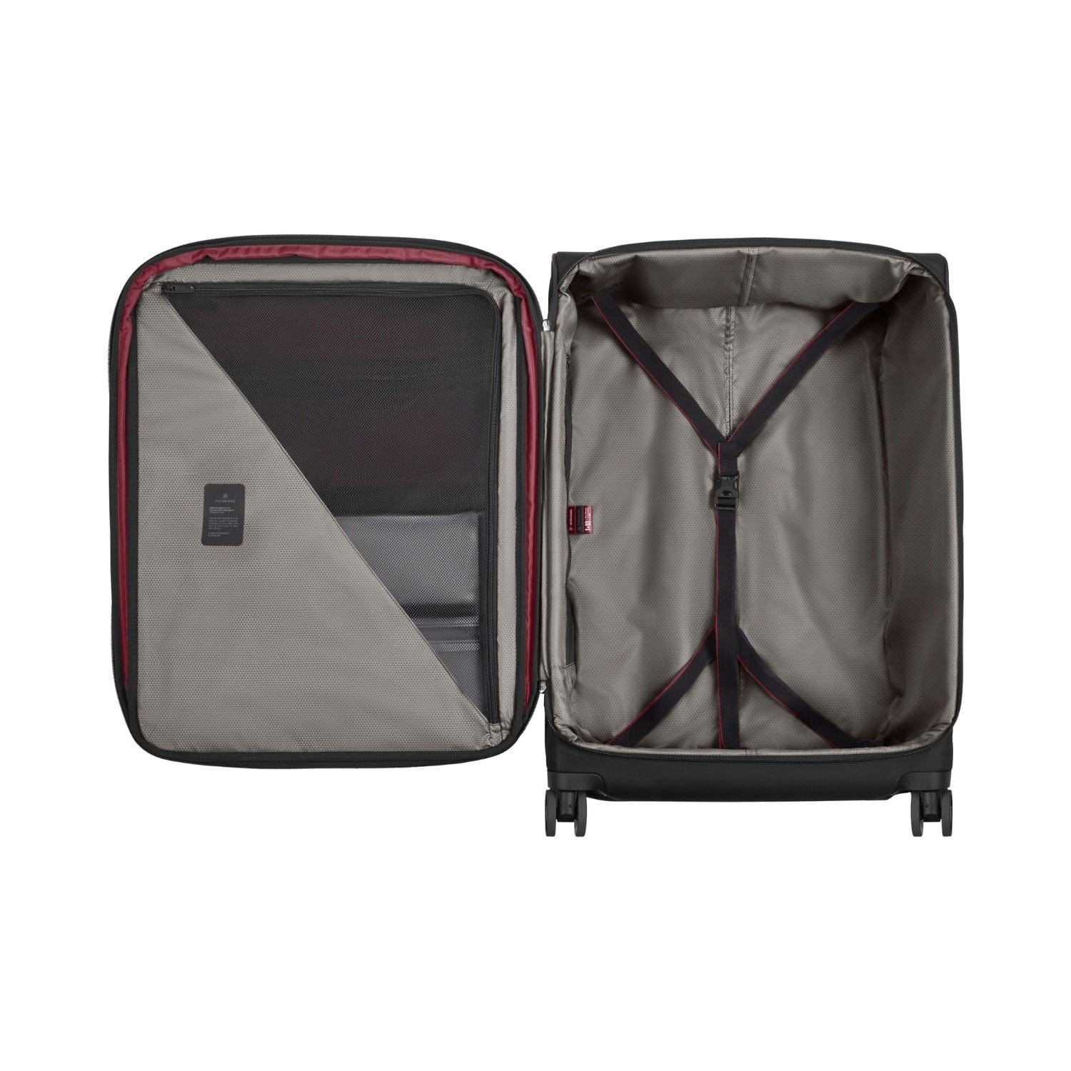 Victorinox Cross Light 76cm Softcase 4 Double Wheel Expandable Check-In Luggage Trolley Black - 612421