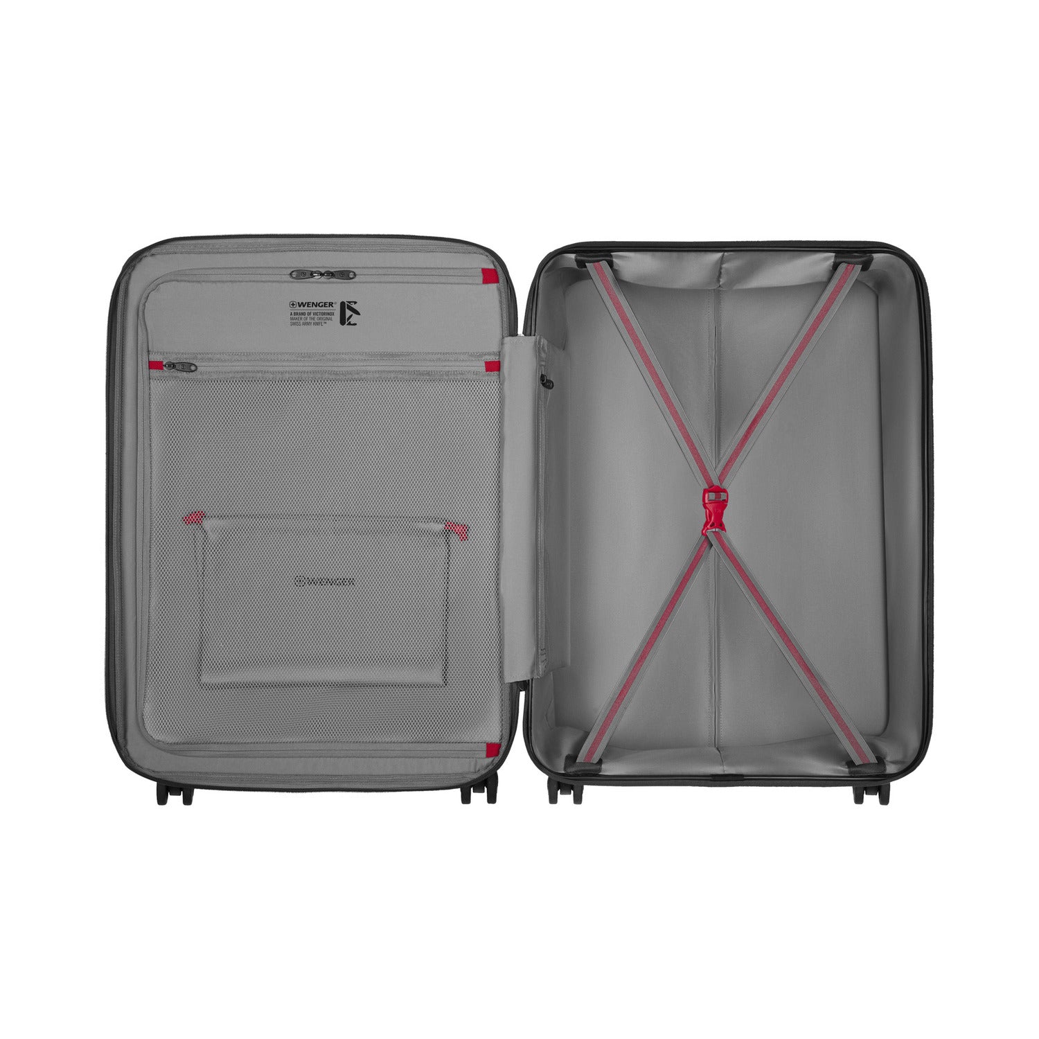 Wenger Motion 3 Piece 54+69+81cm Hardside Expandable Cabin & Check-In Luggage Trolley Set Black