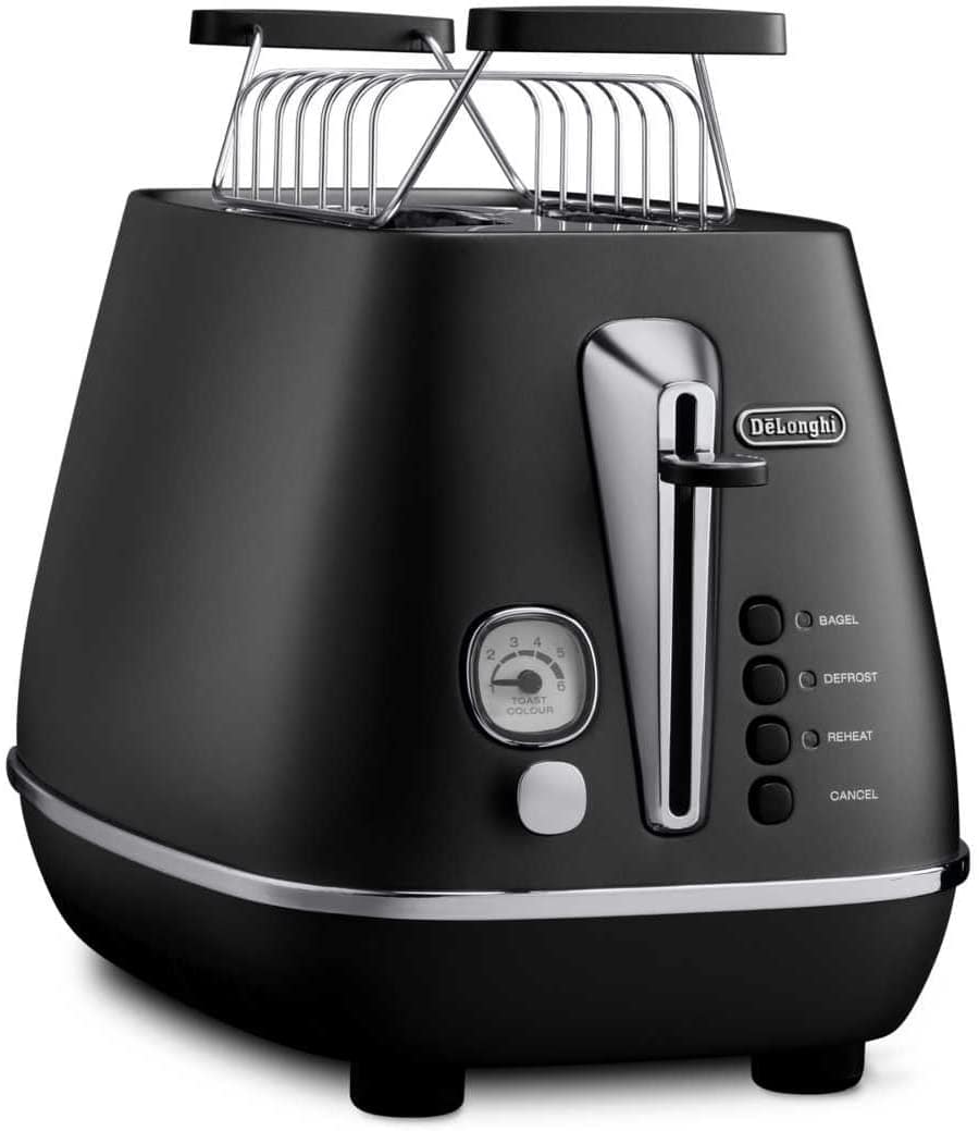 De'Longhi Distinta Toaster With Bun Warming CTI2103.BK+BUN WARMING - Jashanmal Home