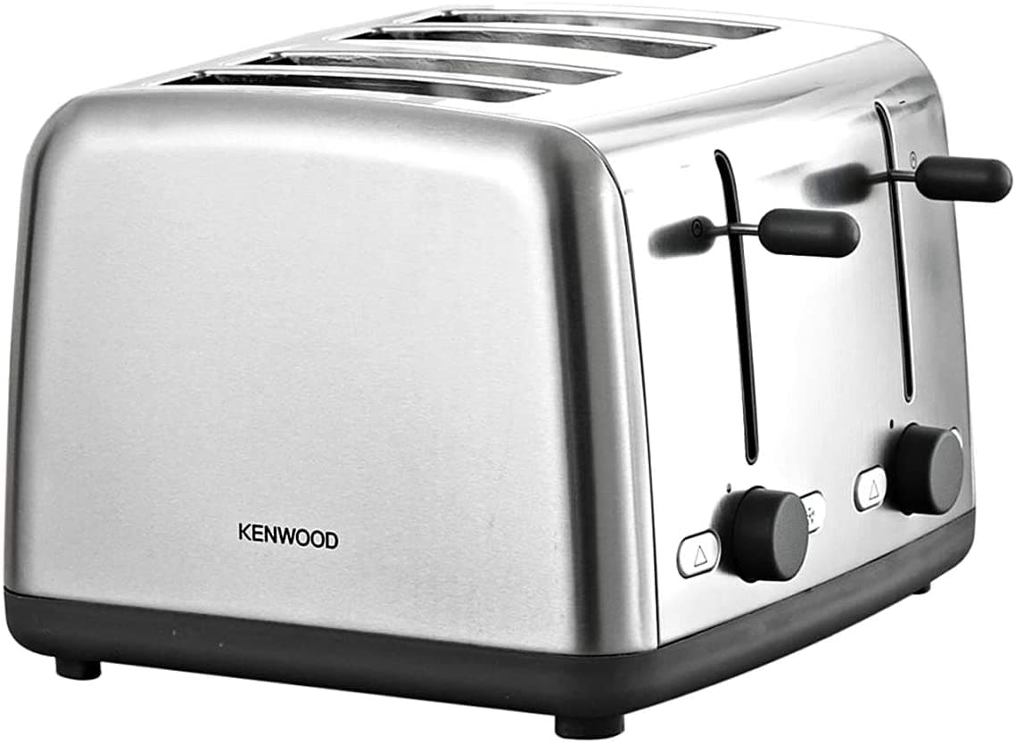 Kenwood 4 Slice 1800 Watts Stainless Steel Toaster TTM480 - Jashanmal Home