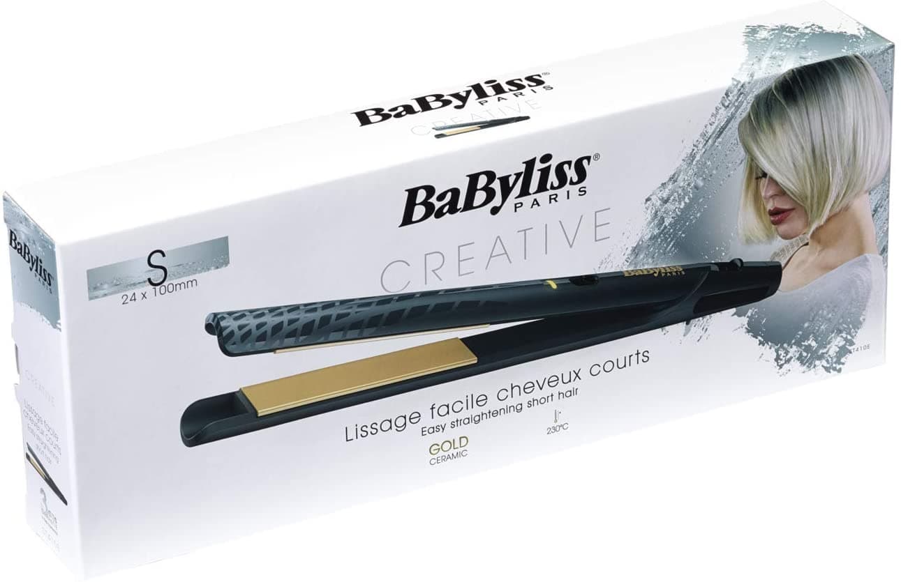 BaByliss Ceramic Hair Straightener, 24mm - Gold BABST410SDE - Jashanmal Home