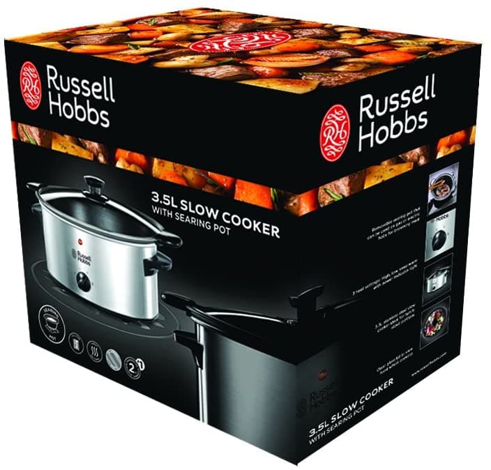Russell Hobbs 3.5L Searing Slow Cooker-22740GCC - Jashanmal Home