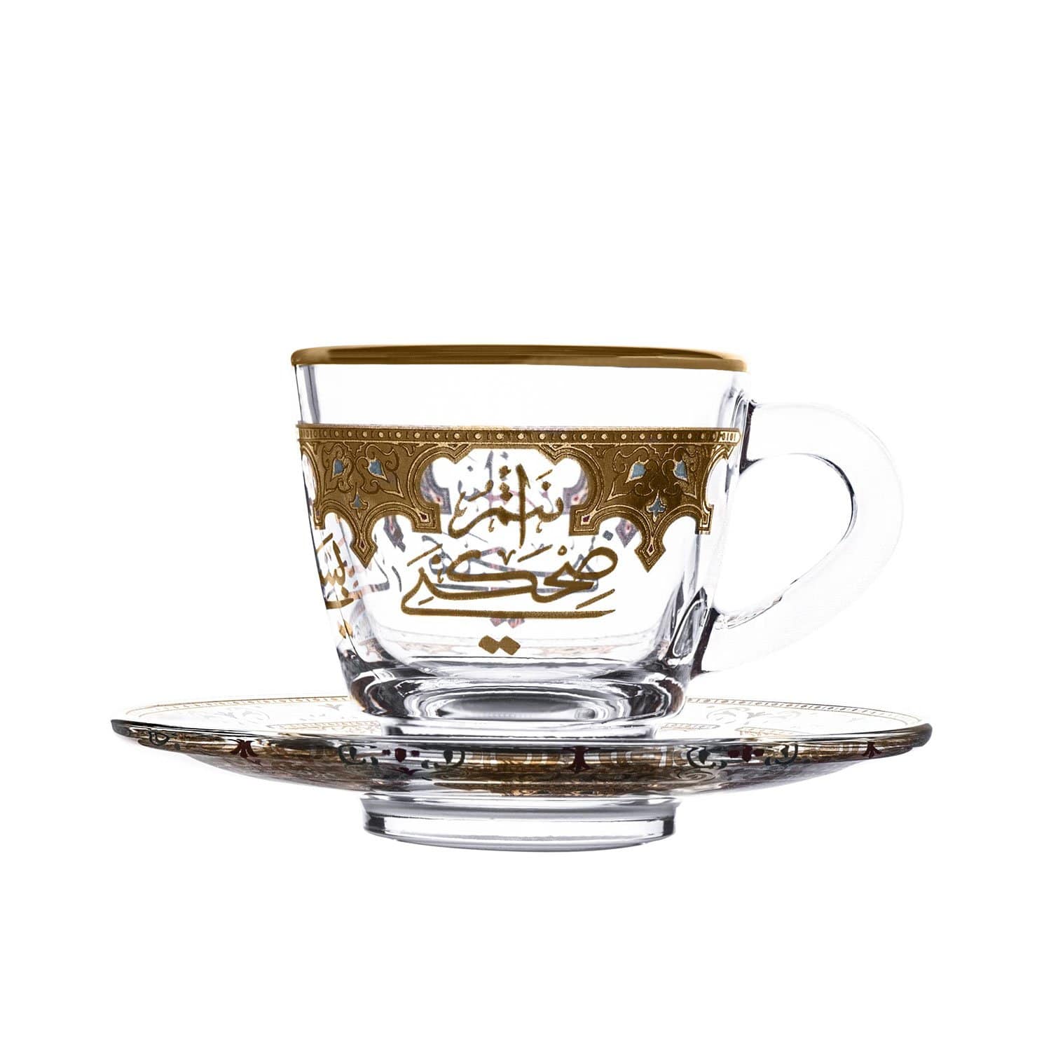 DIMLAJ SUROOR 12PC COFFEE CUP AND SAUCER GOLD - 46994