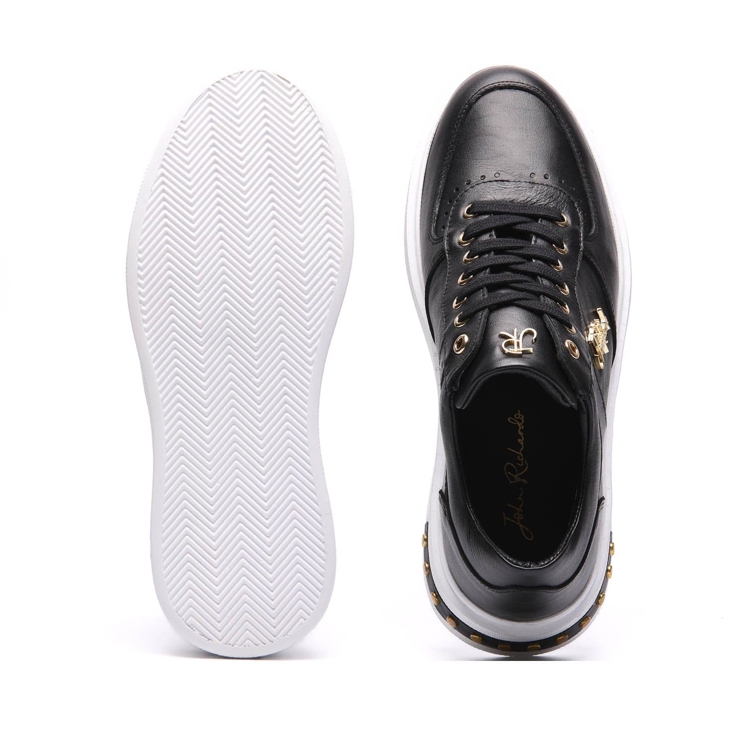 John Richardo Mens Sneakers Black - 16051-1