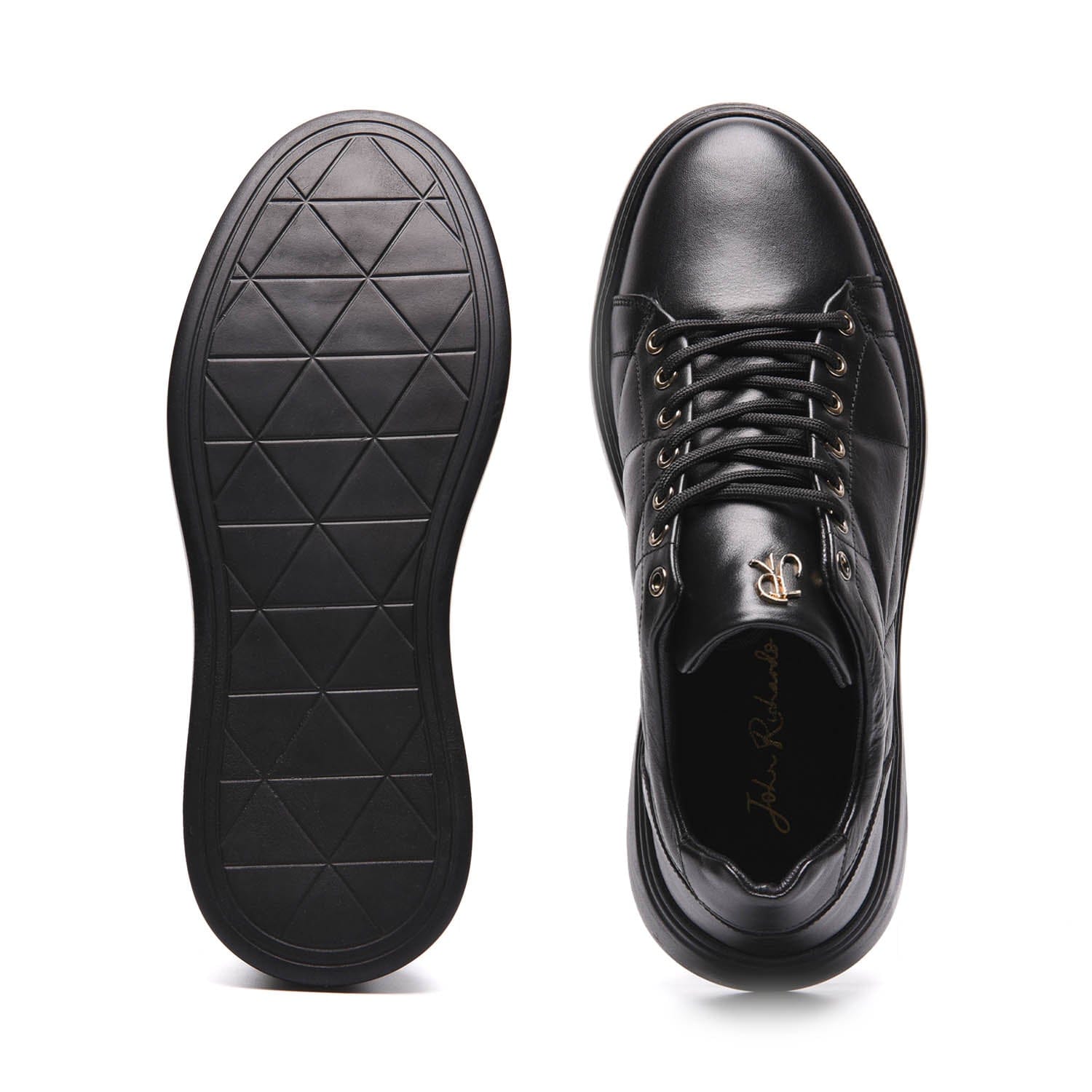 John Richardo Mens Sneakers Black - 17169-1
