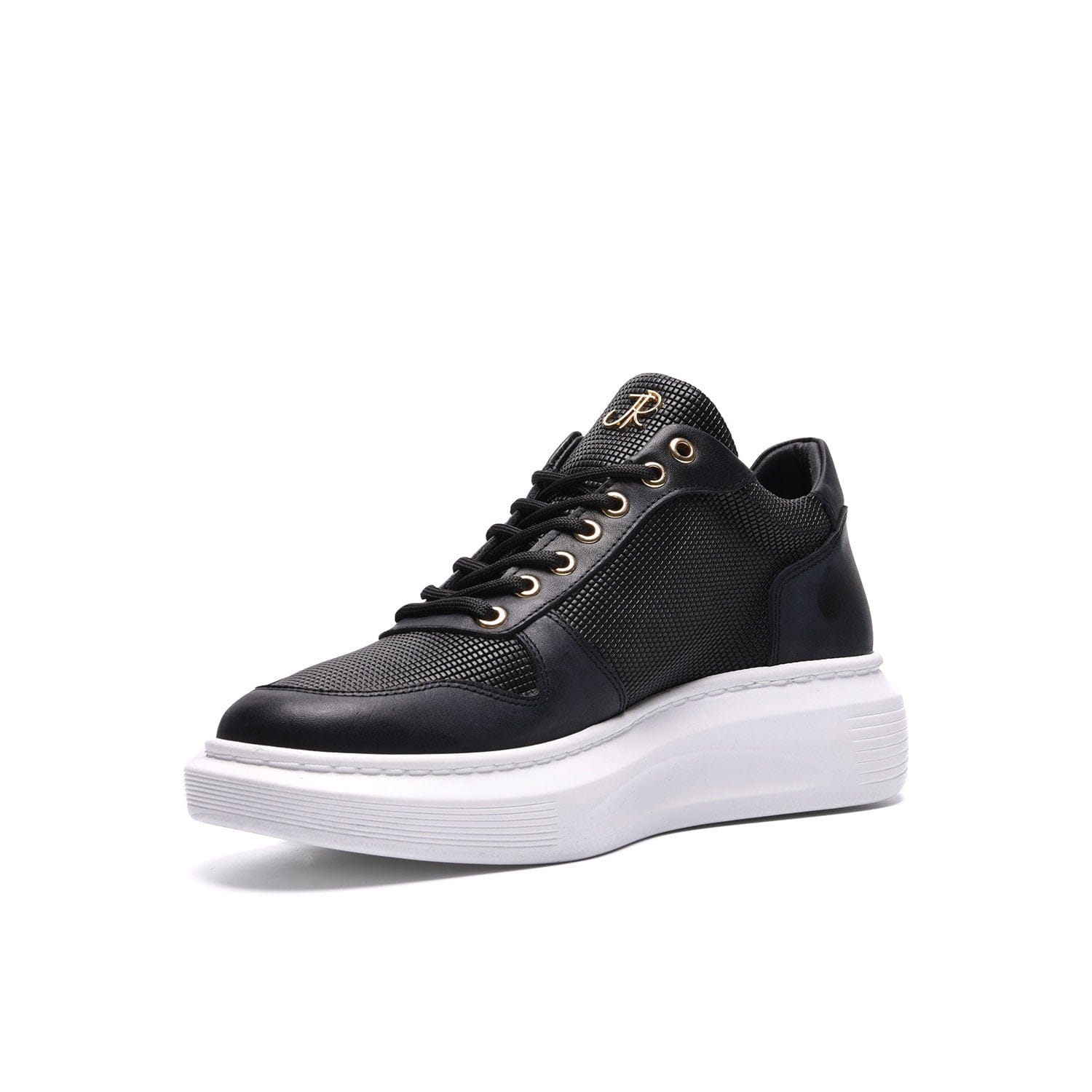 John Richardo Mens Sneakers Black - 17256-1