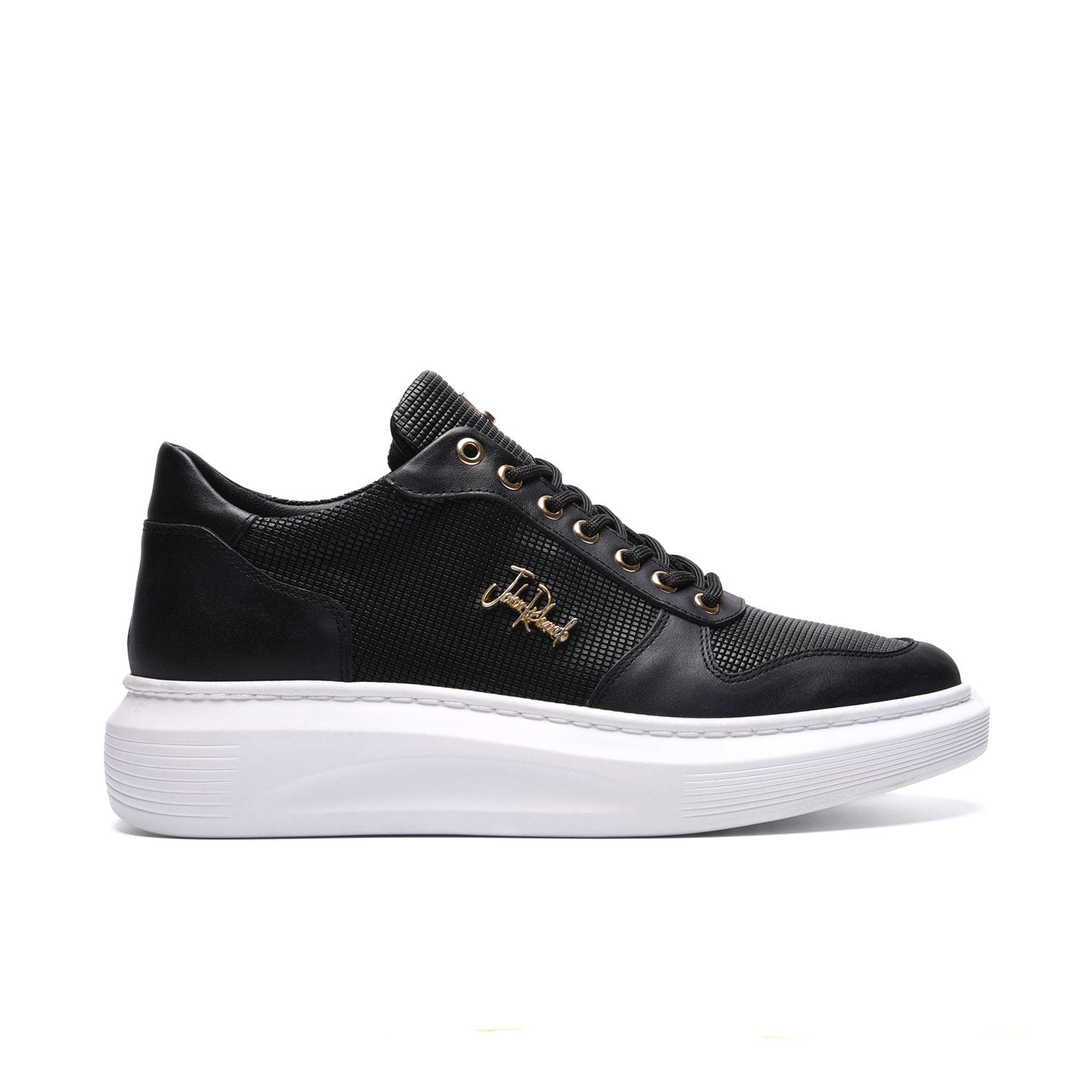 John Richardo Mens Sneakers Black - 17256-1