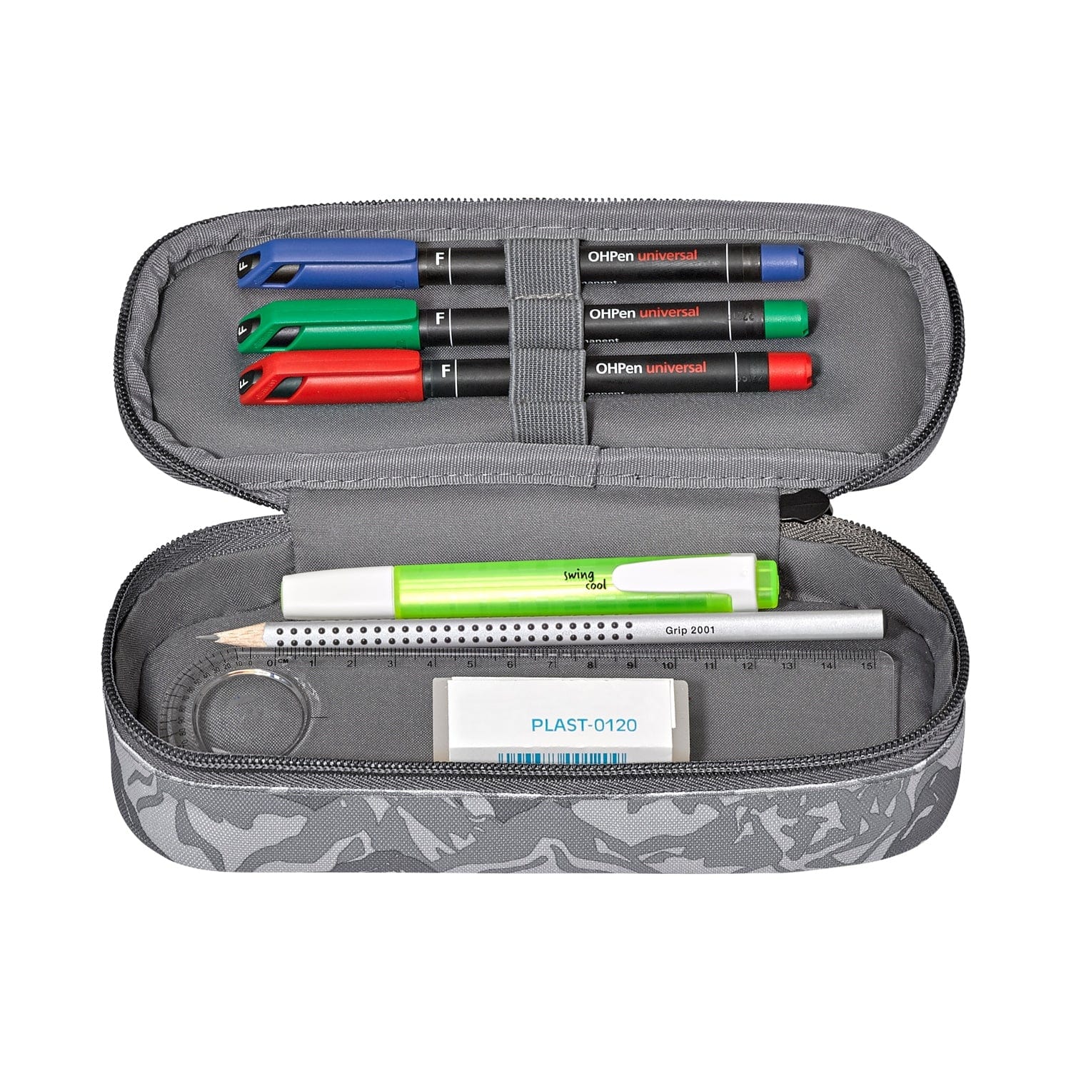 Wenger Back To School One-Compartment School Pencil Case Grey School - 653109