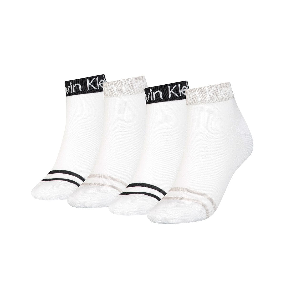 Calvin Klein Women's Quarter Socks 4 pack 701220511  001