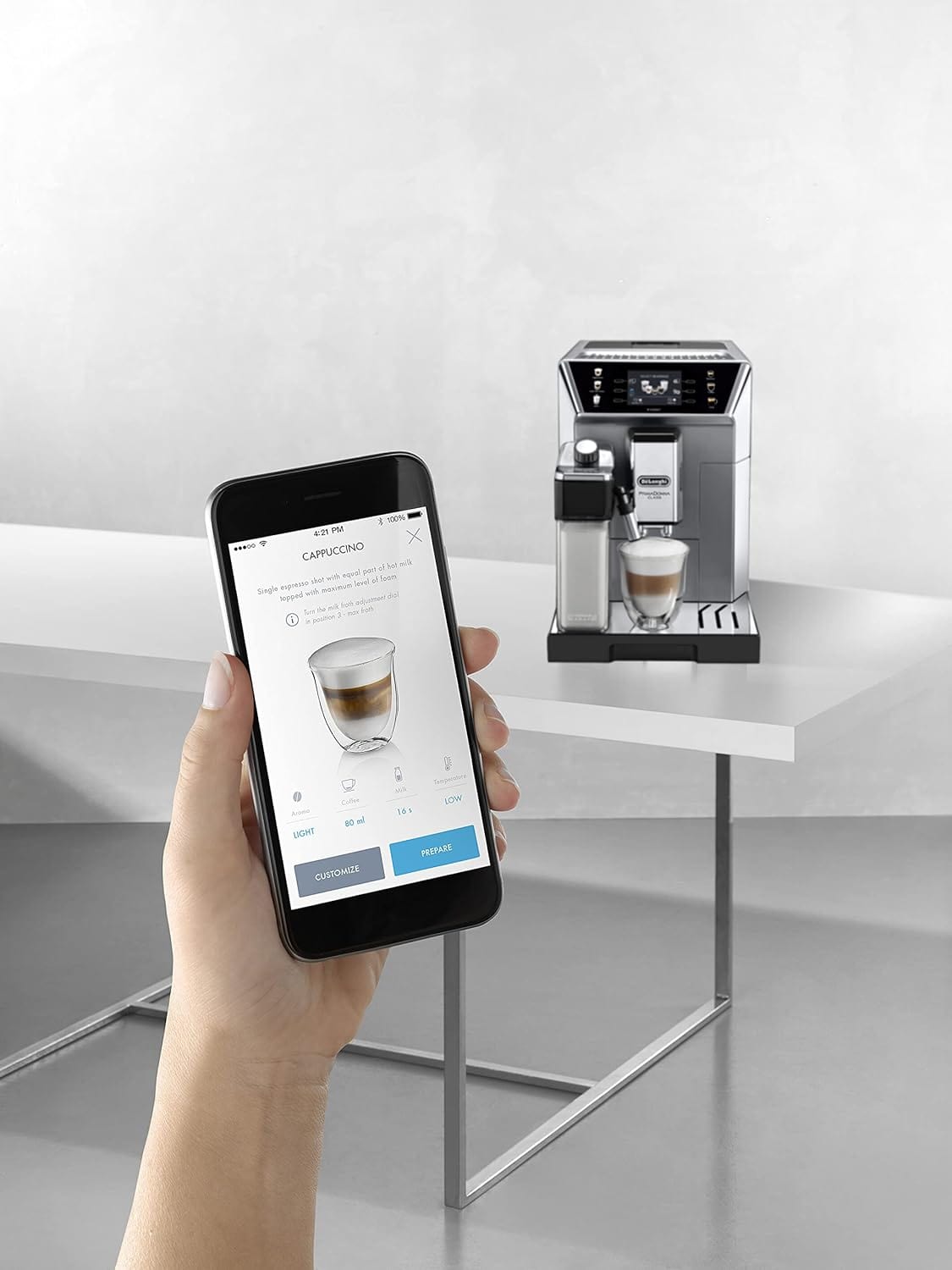 Delonghi Primadonna Class Fully Automatic Coffe Machine ECAM550.85.MS