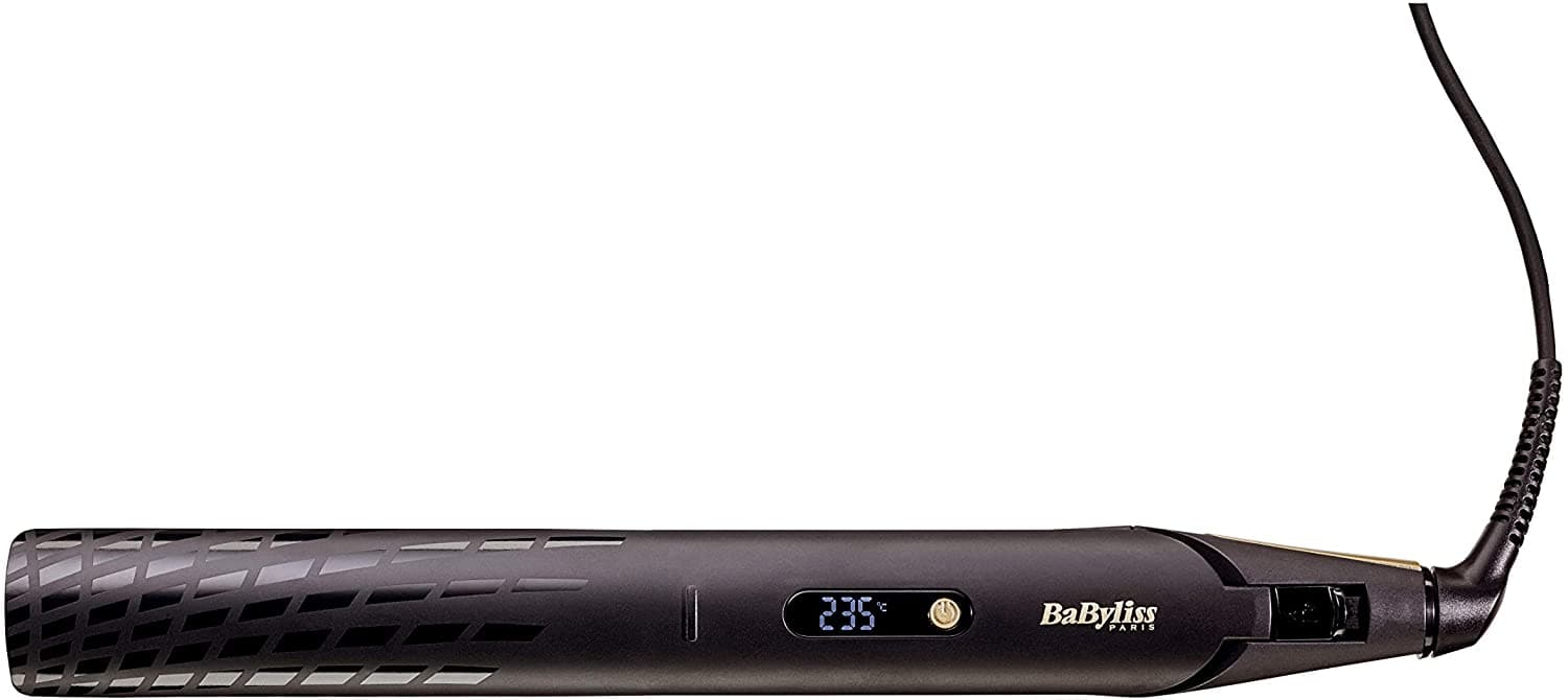 BaByliss BABST430SDE Hair Straightener 3 Temperature LCD, 35mm - Gold - Jashanmal Home