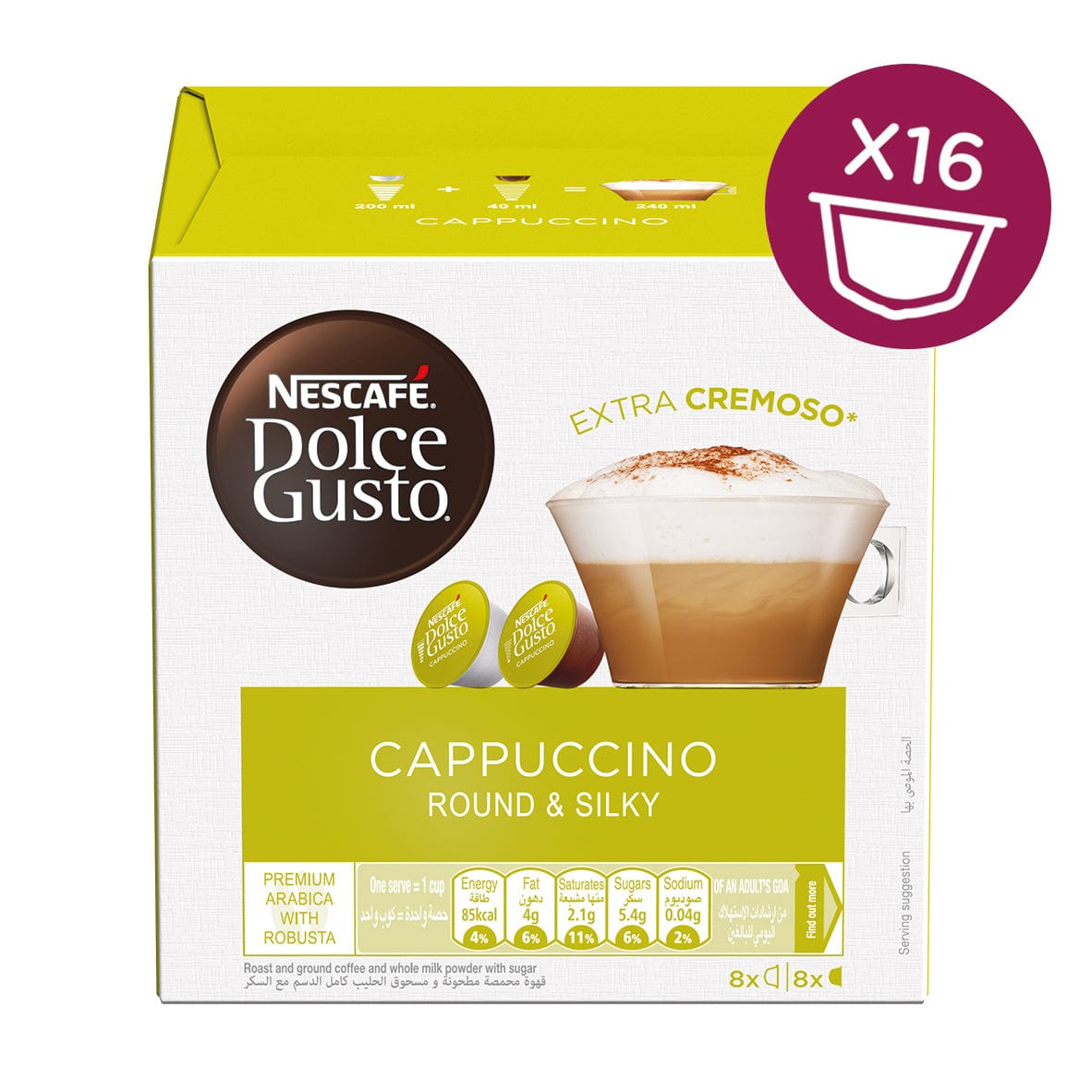 Dolce Gusto Cappuccino 16Capsules 