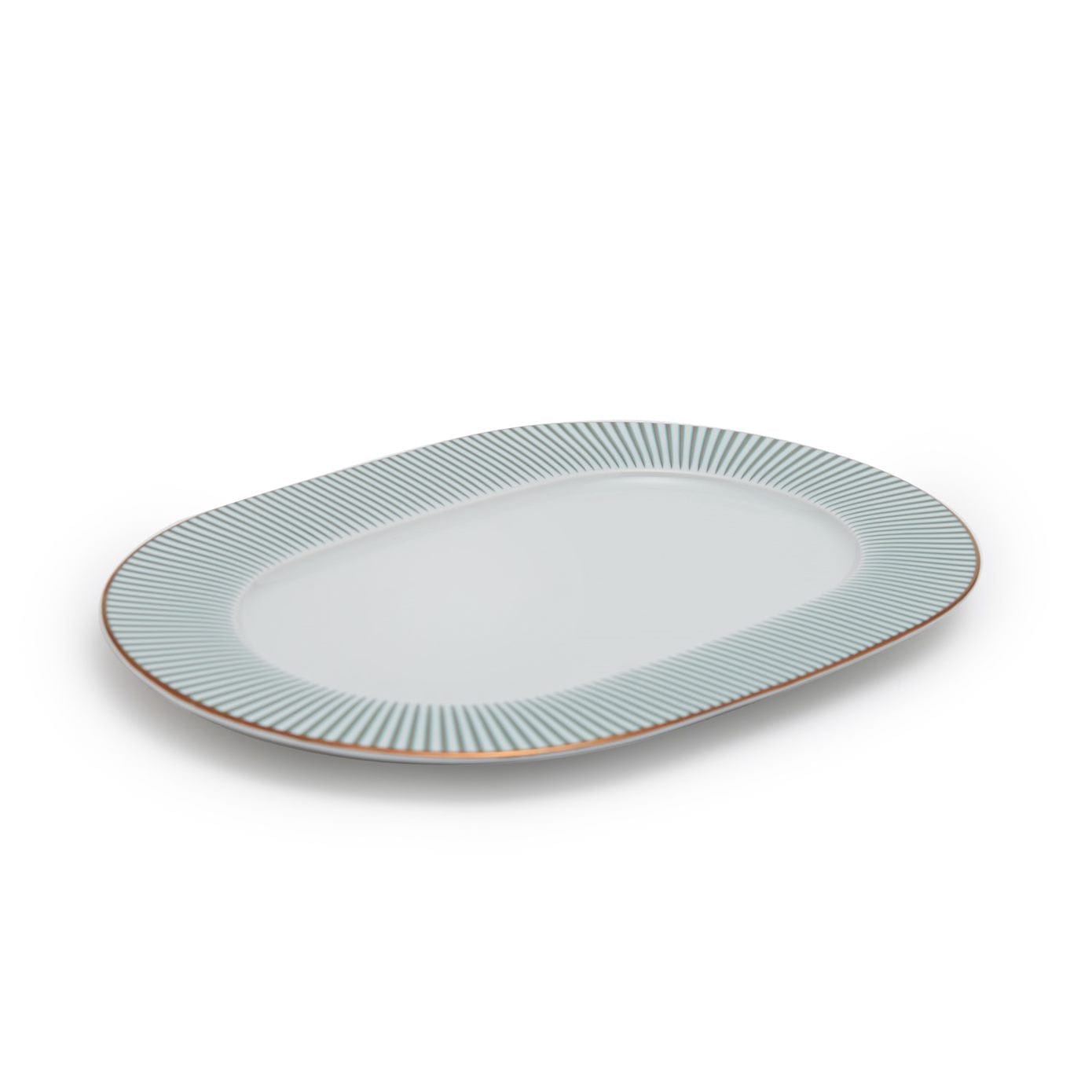 Porland Porselen Seal Oval Plate 34Cm
