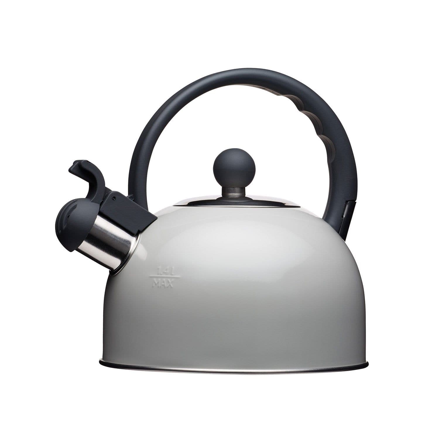 LN TRADITIONAL WHISTLING KETTLE 1.4 LITRE GREY DB - LNKETGRY