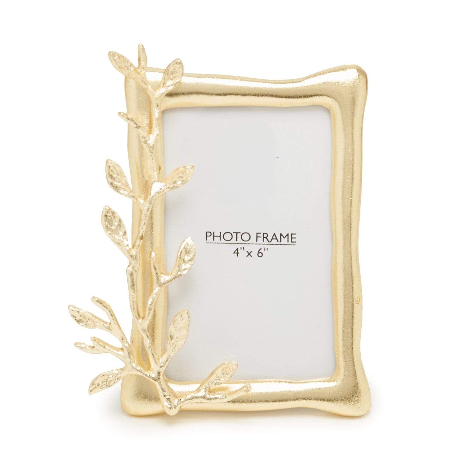 BIRCH PHOTO FRAME 4X6IN GOLD FINISHED BRASS AND ALUM - 1218305S