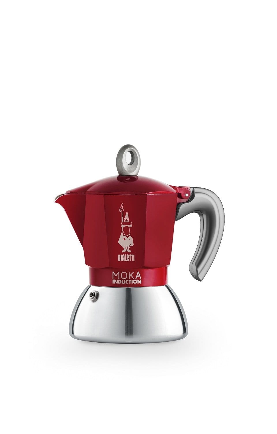 BIALETTI NEW MOKA INDUCTION COFFEE MAKER RED 2 CUPS - 6942