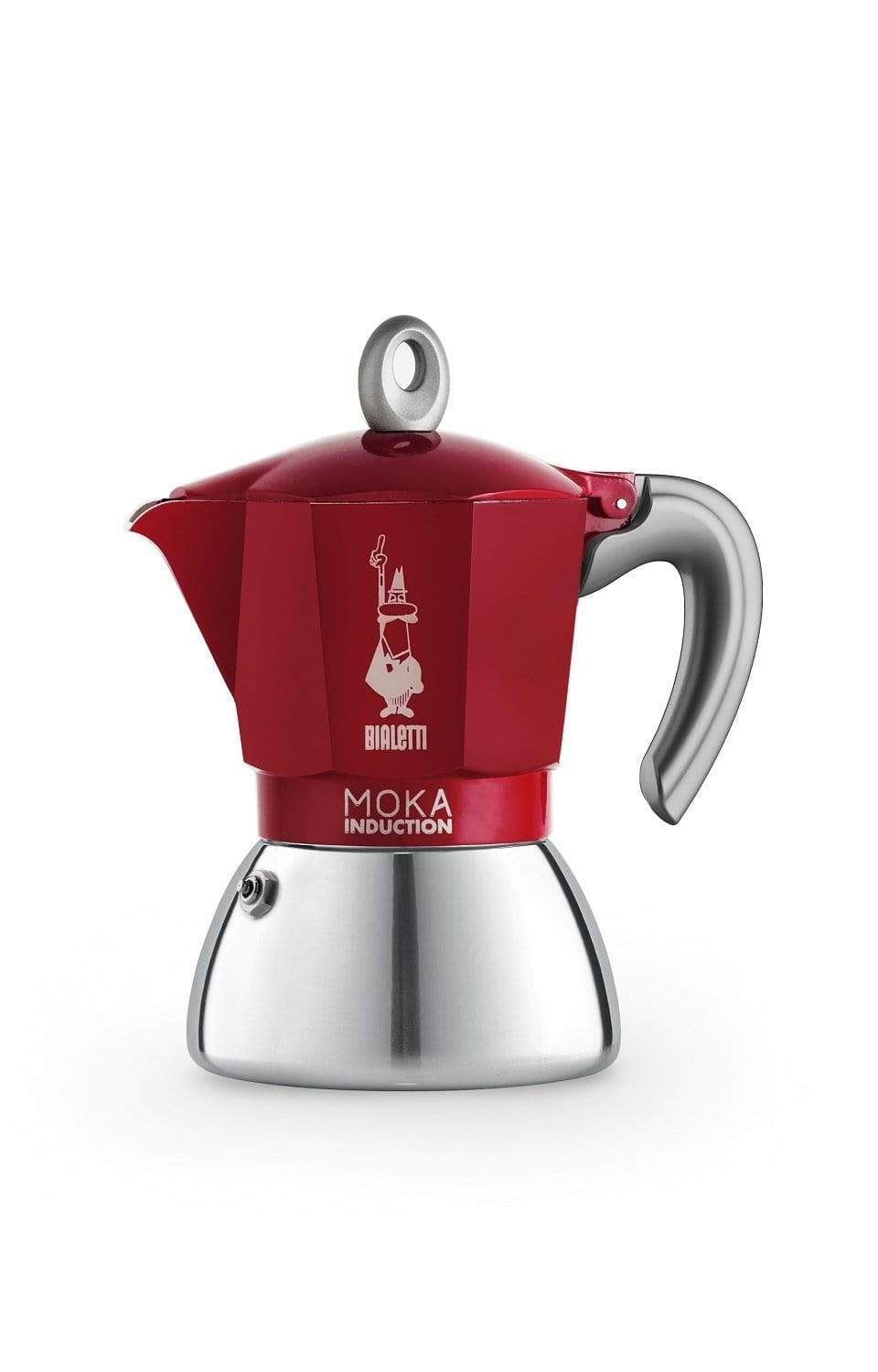 BIALETTI NEW MOKA INDUCTION COFFEE MAKER RED 6 CUPS - 6946