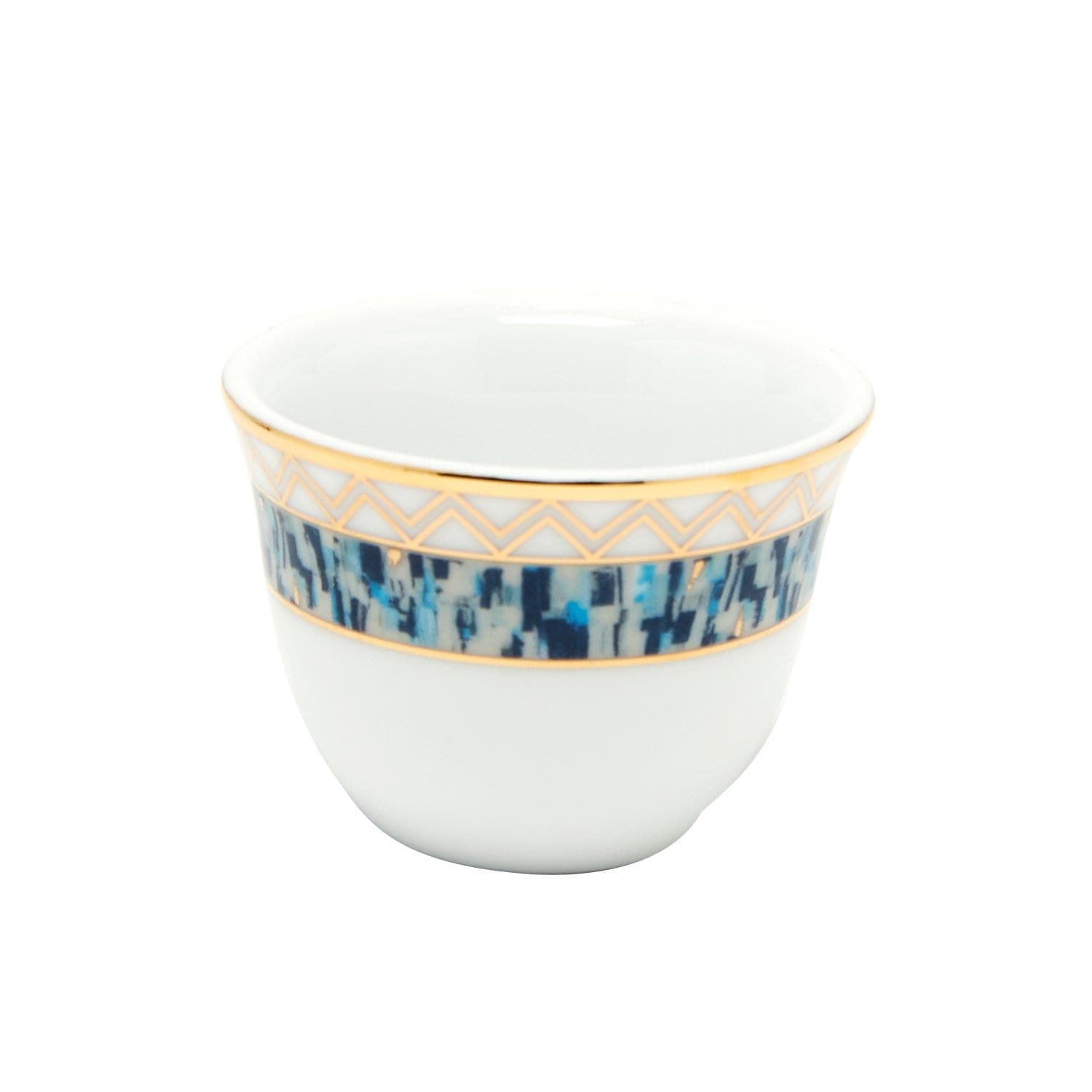 DANKOTUWA MAURICE BLUE AND GOLD 12PC CAWA CUPS - MAUR-0182/12