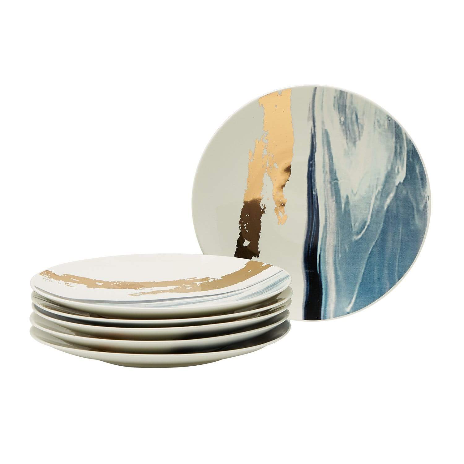 Dankotuwa Marcela Blue 6Pc Salad Plate - Marcblu-26221