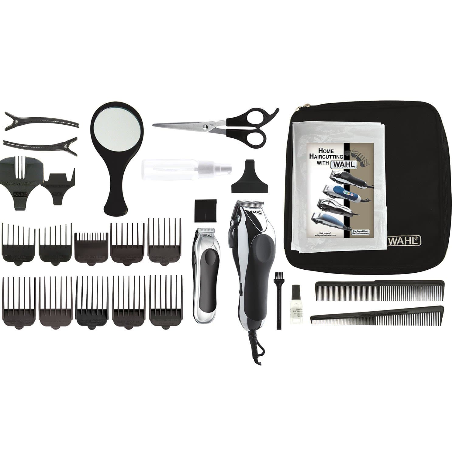 WAHL CHROME PRO DELUXE HAIR CLIPPER COMBO PACK - 9524-1027