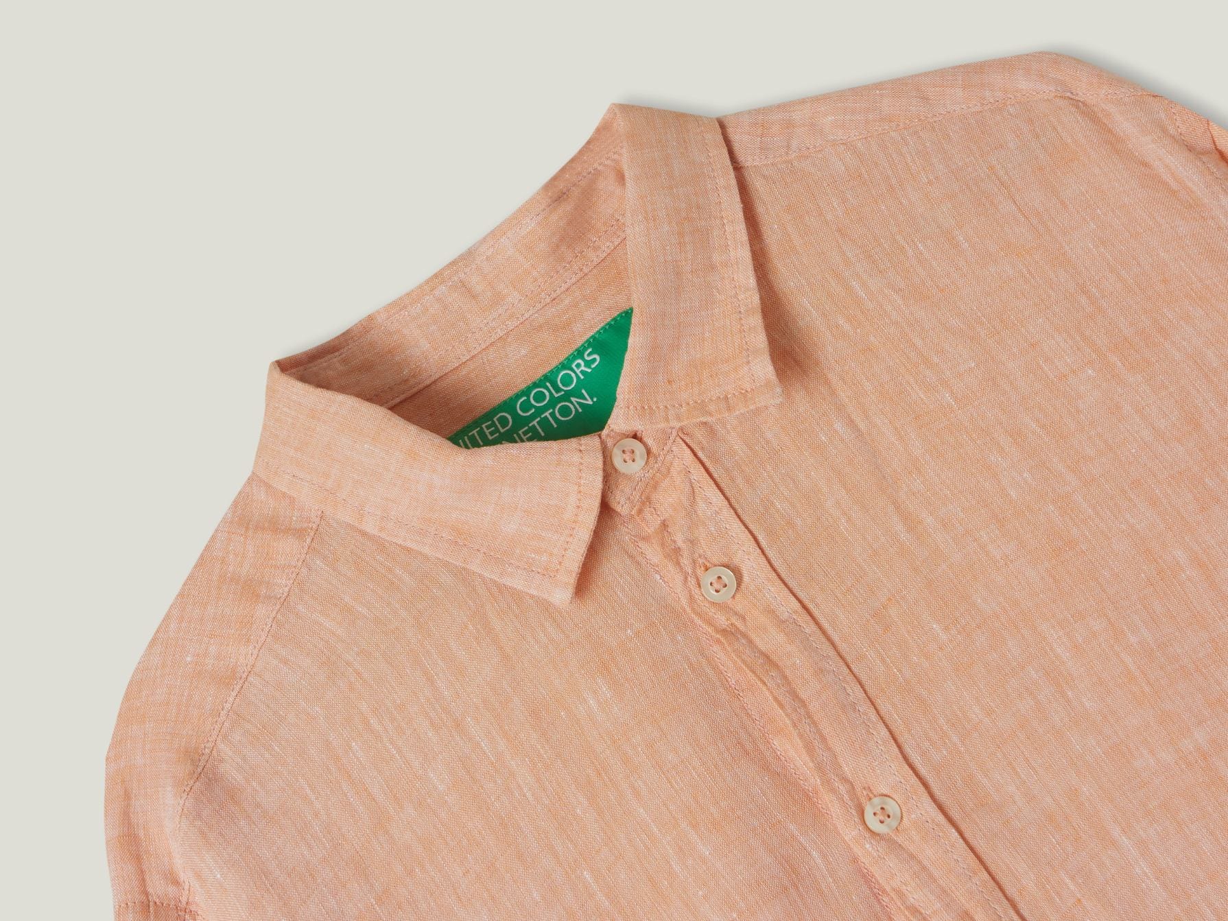 Shirt in pure linen