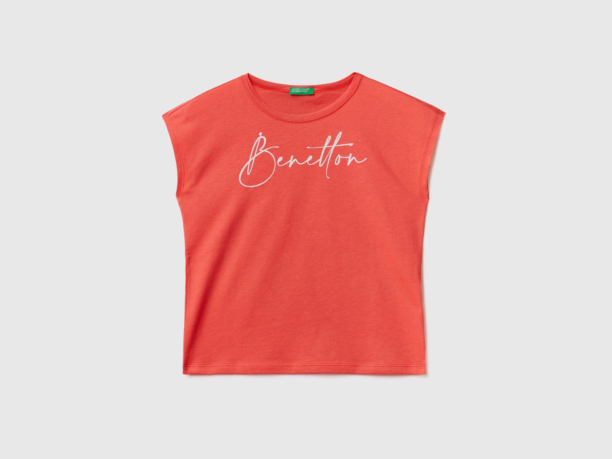 T-shirt with glitter print logo
