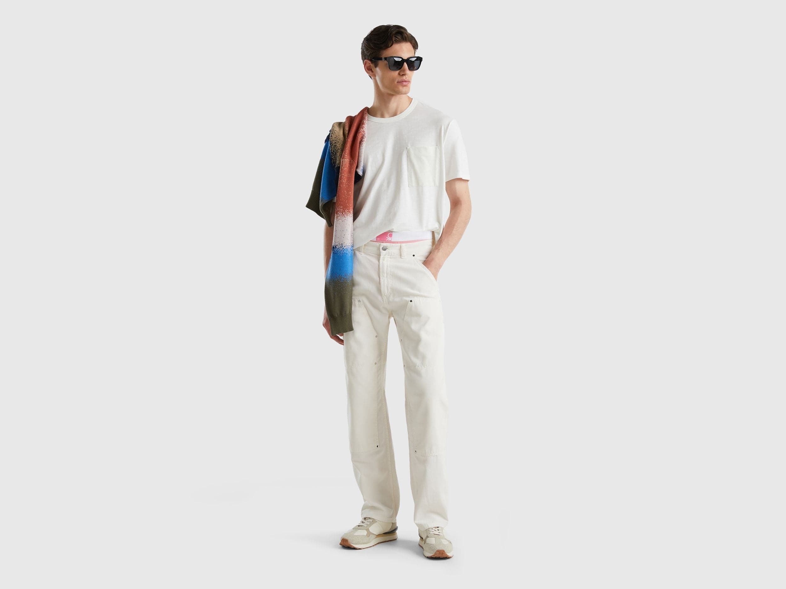 T-shirt with printed pocket
