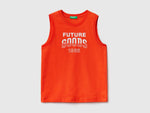 Tank top with text print