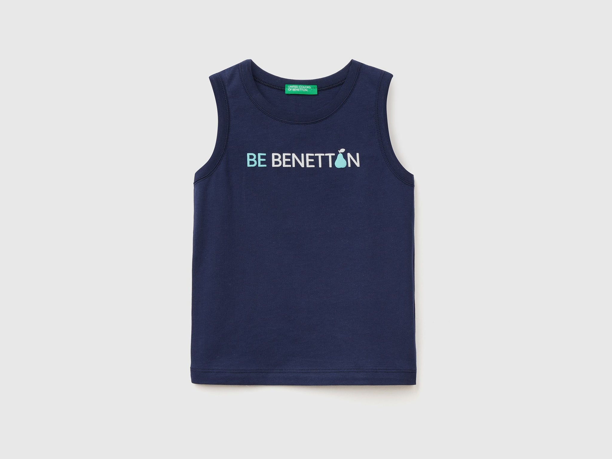 Tank top in 100% organic cotton with logo