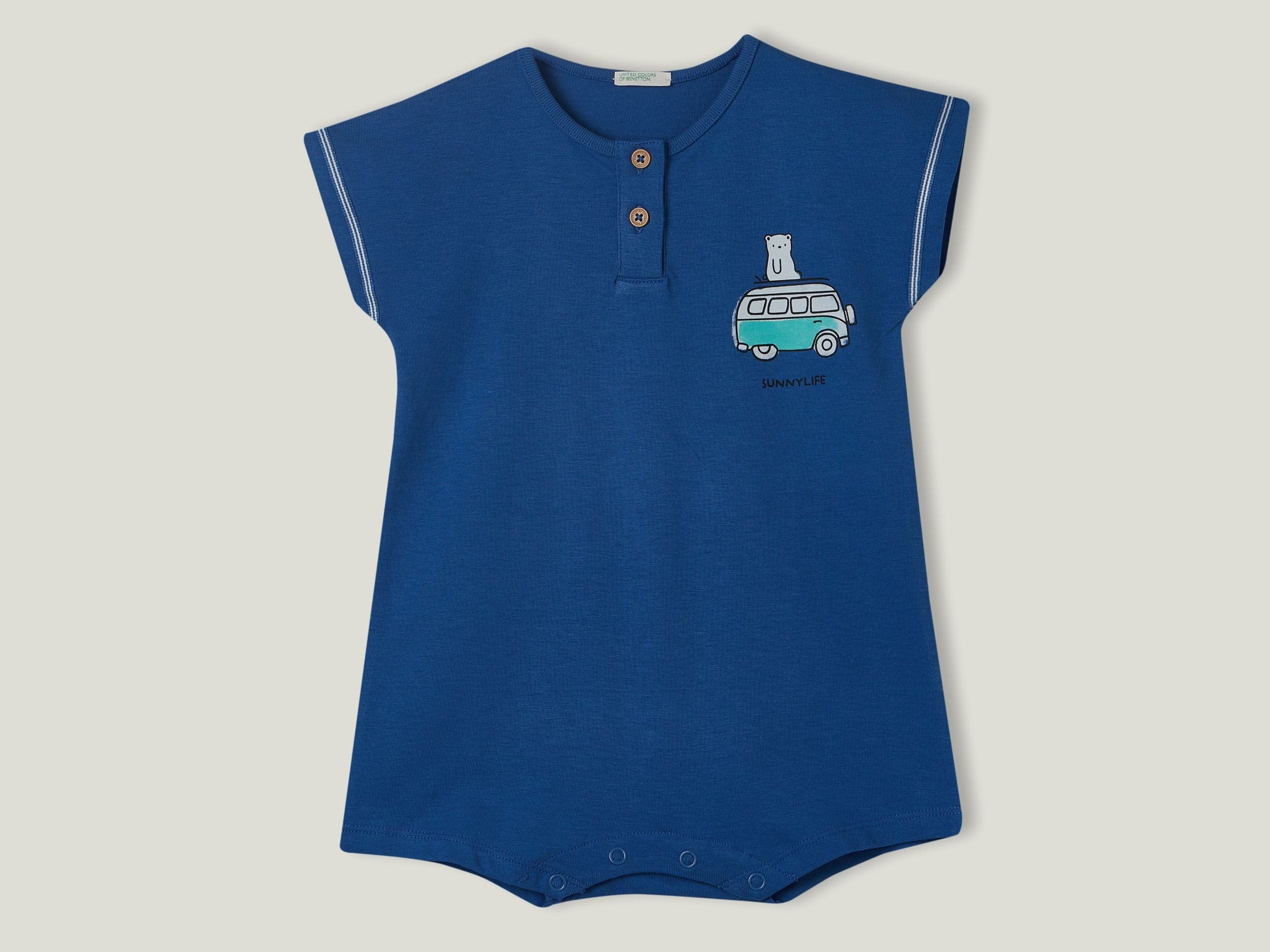 Overall onesie in 100% cotton