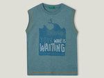 Marl tank top with slogan
